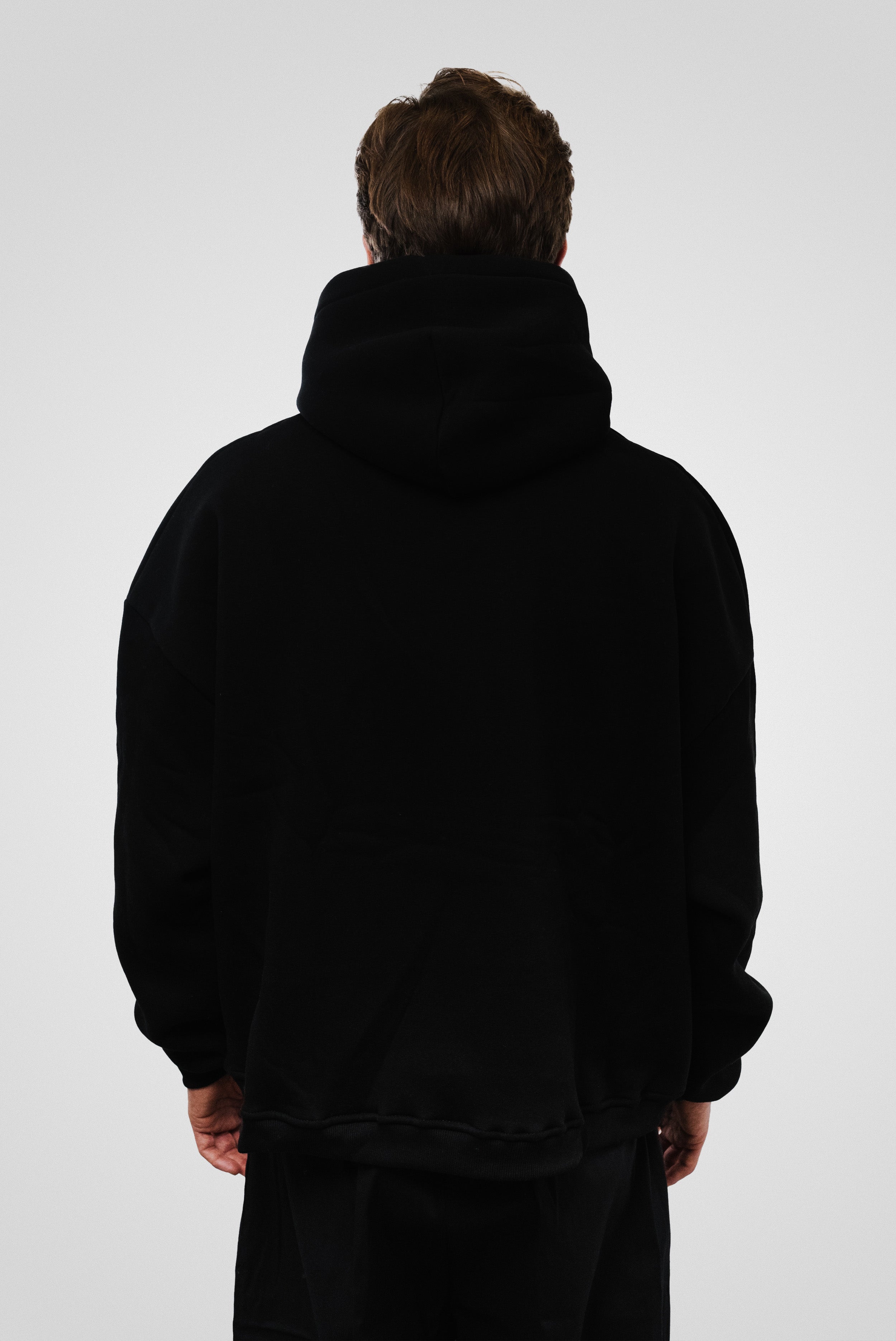 BOXY MOUTH FIRE BLACK HOODIE- Replacement Brand