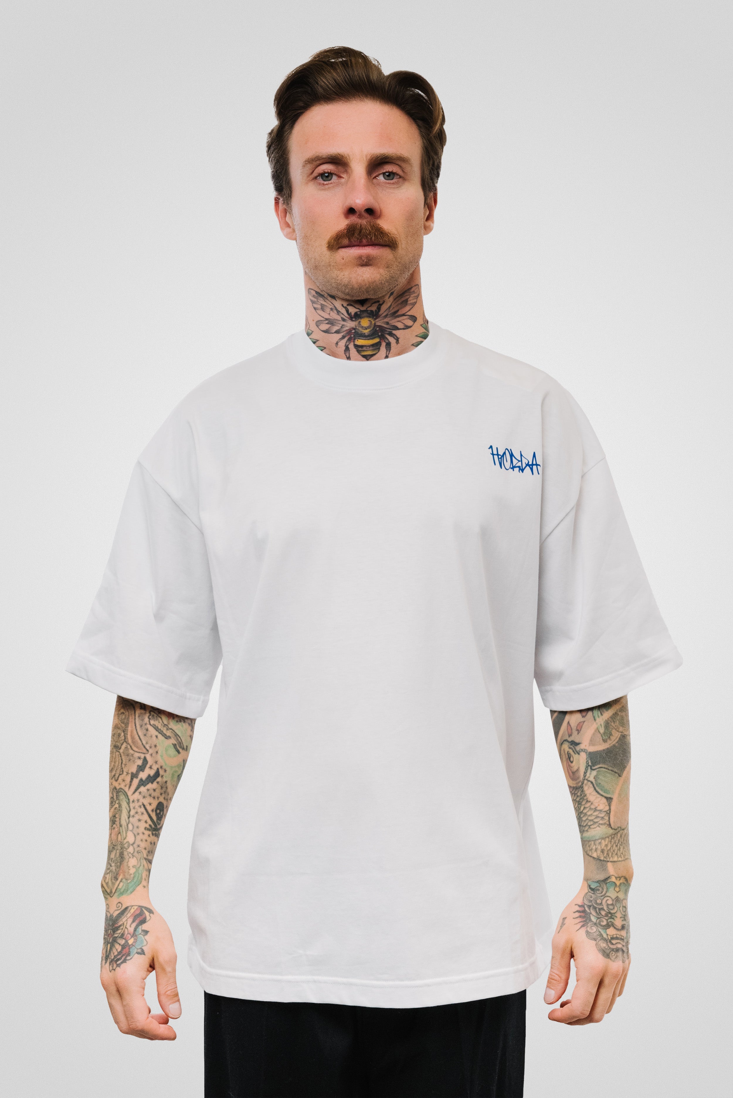 Y2K STREET TEE WHITE/BLUE - Horda Brand