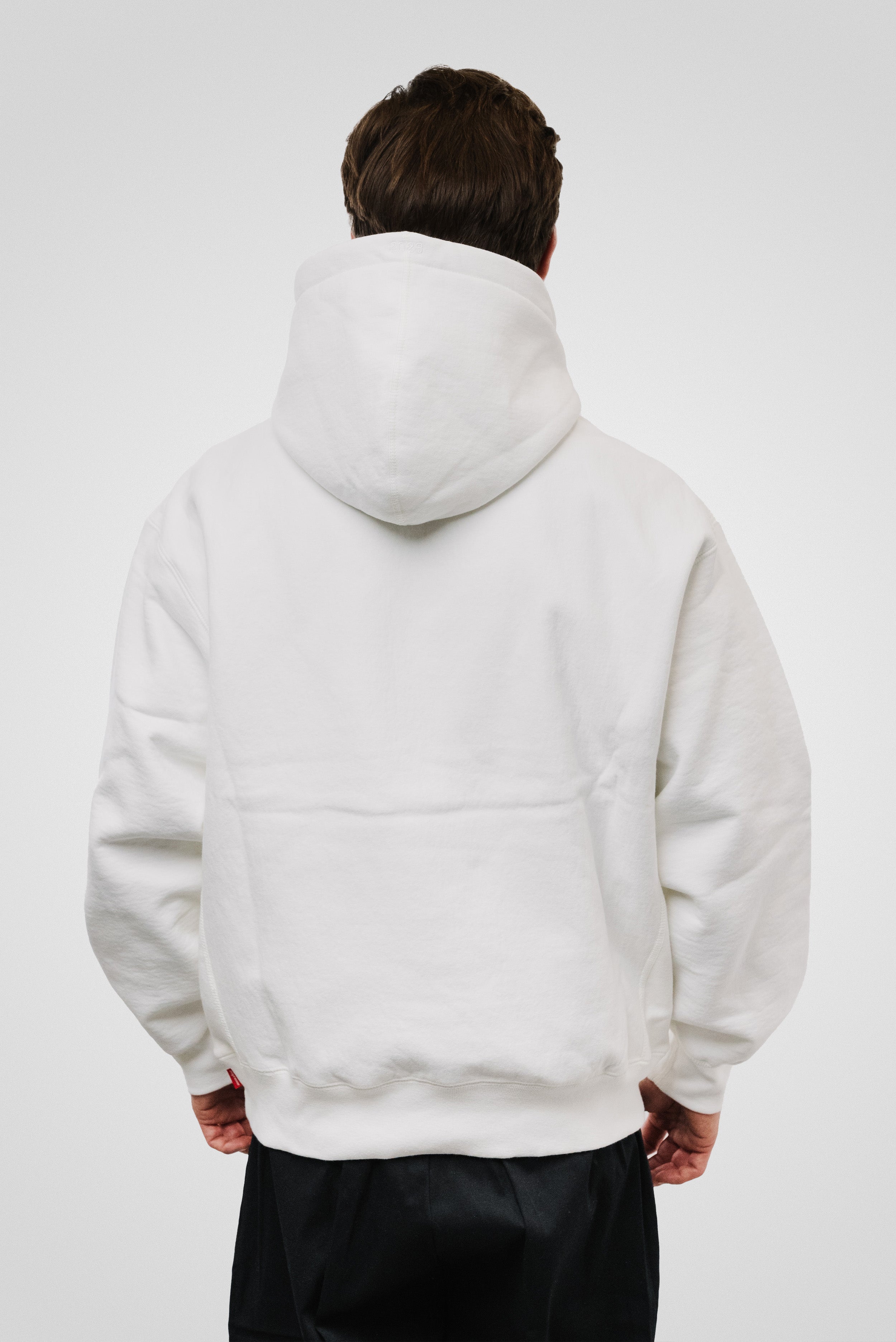 SUPREME BOX LOGO HOODIE FW23 WHITE