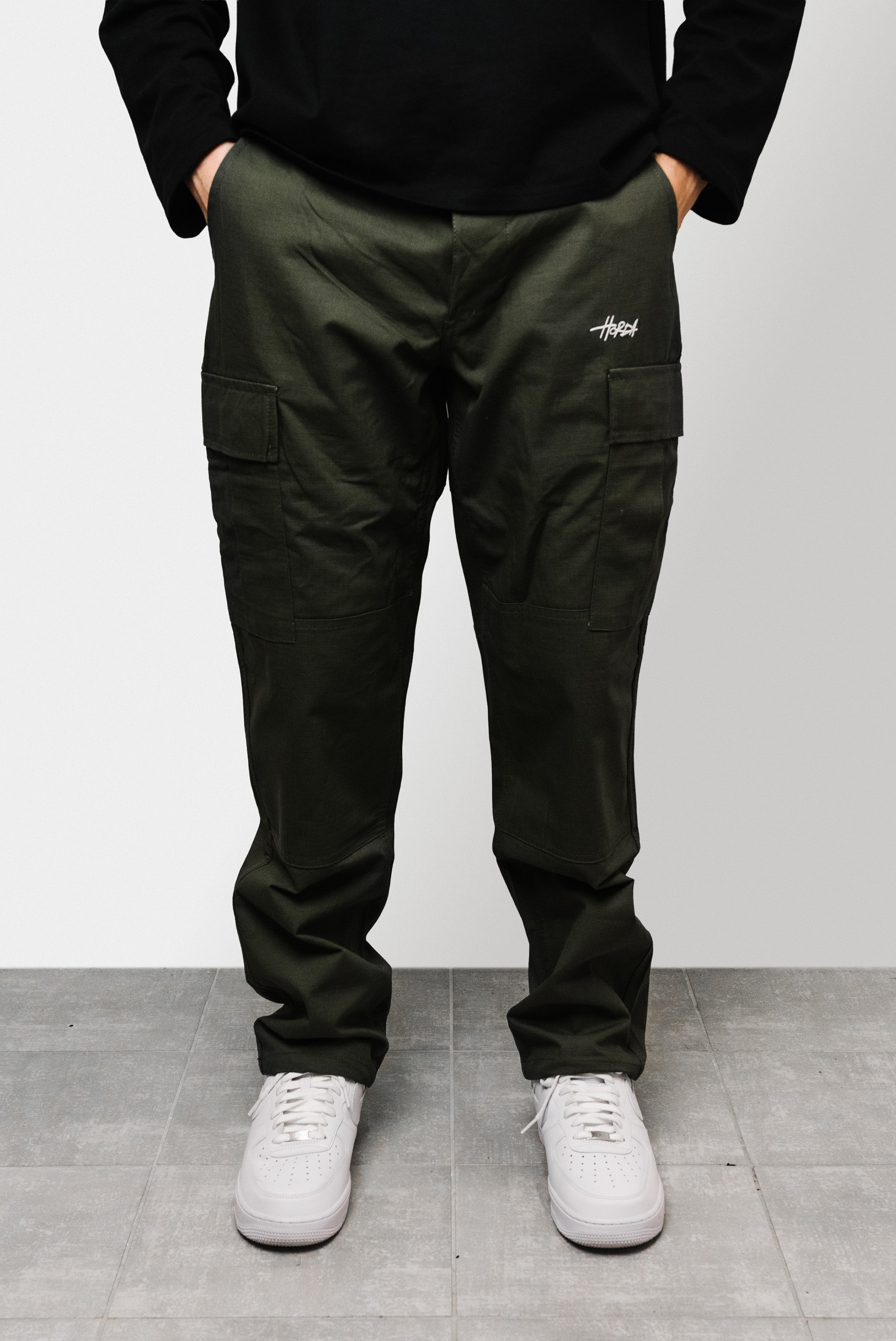 CARGO PANTS OLIVE- Horda Brand