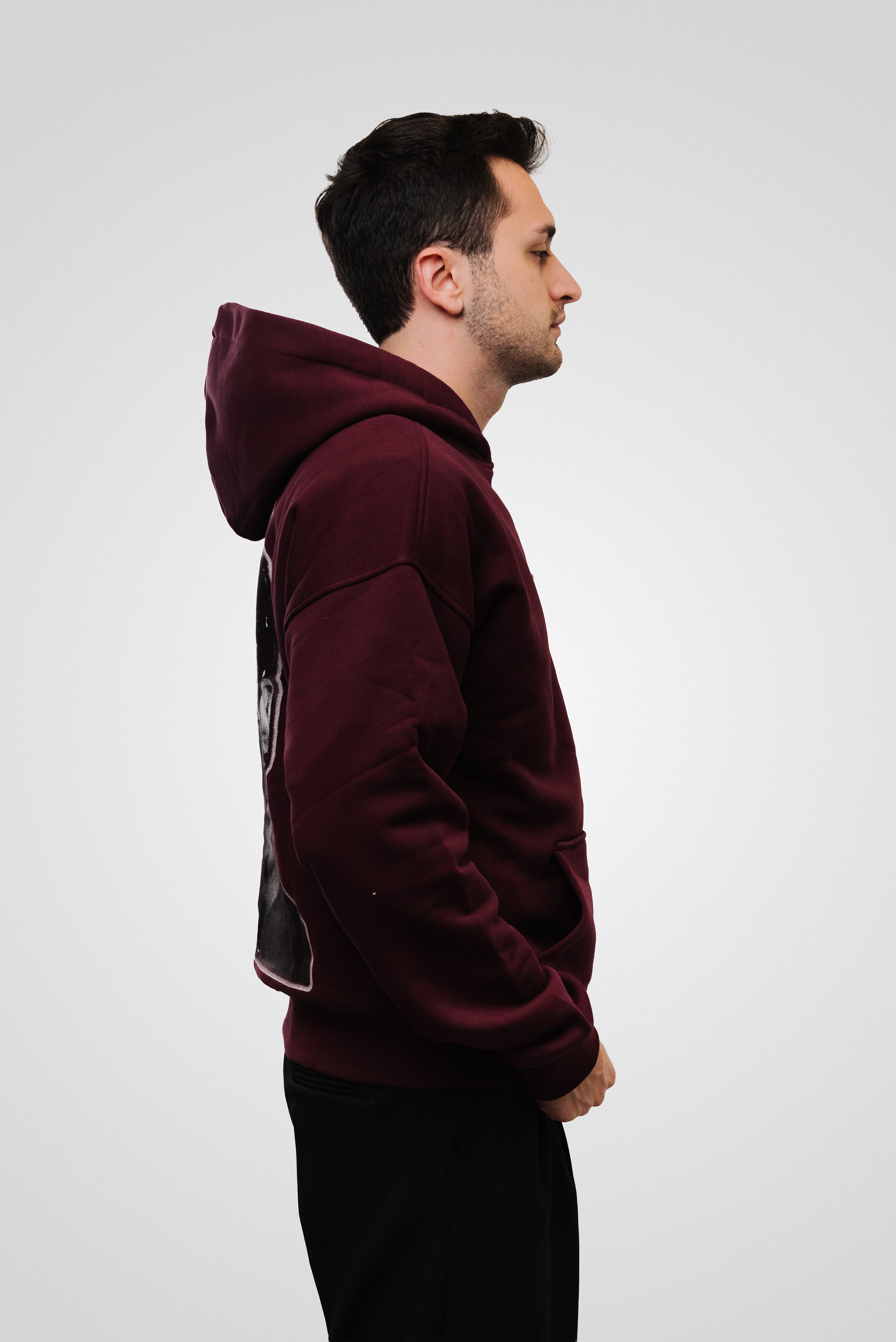 LOGO HOODIE BORDEAUX - Comme Des Fuckdown
