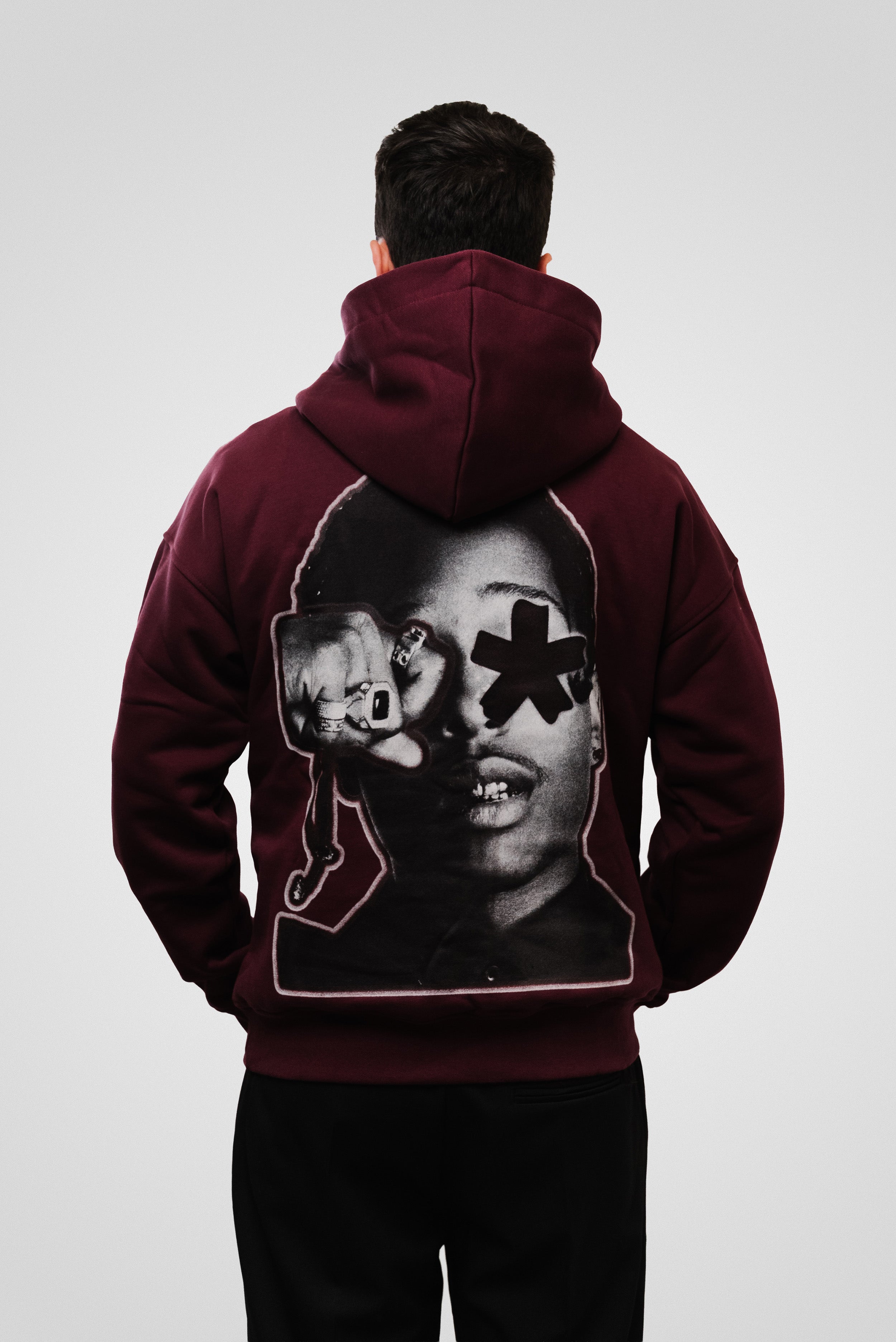 LOGO HOODIE BORDEAUX - Comme Des Fuckdown