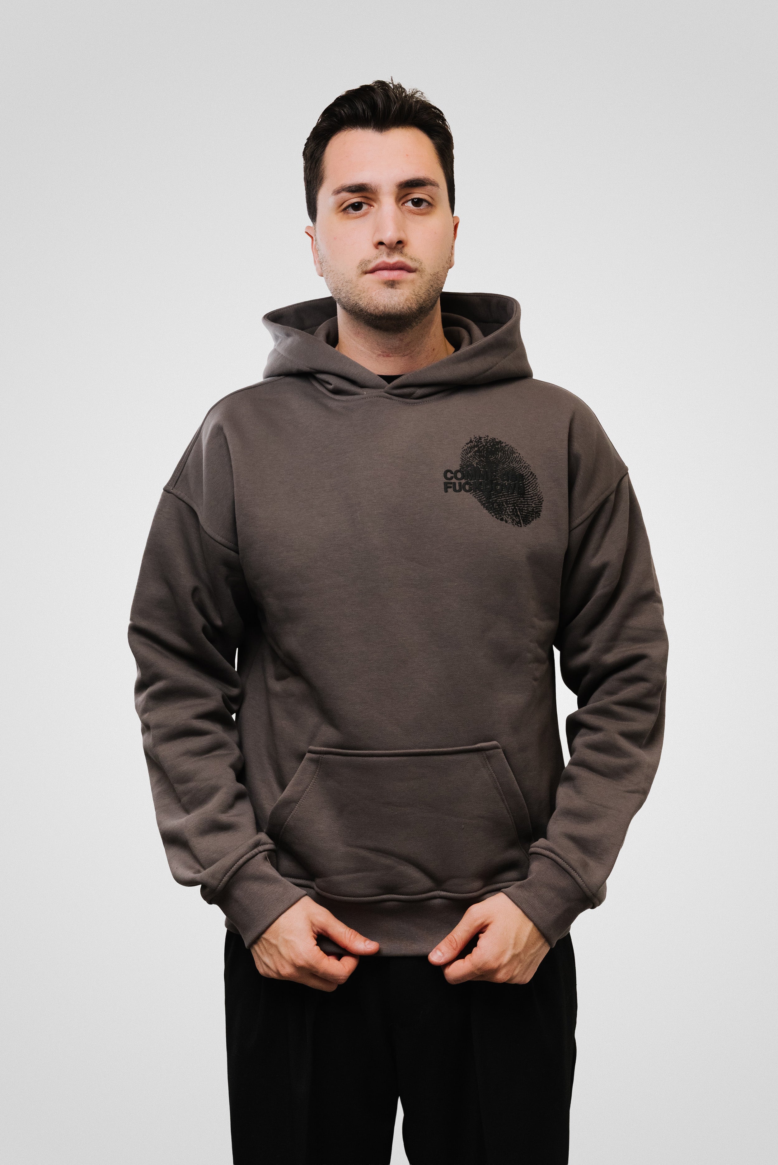 ID HOODIE GREY - Comme Des Fuckdown
