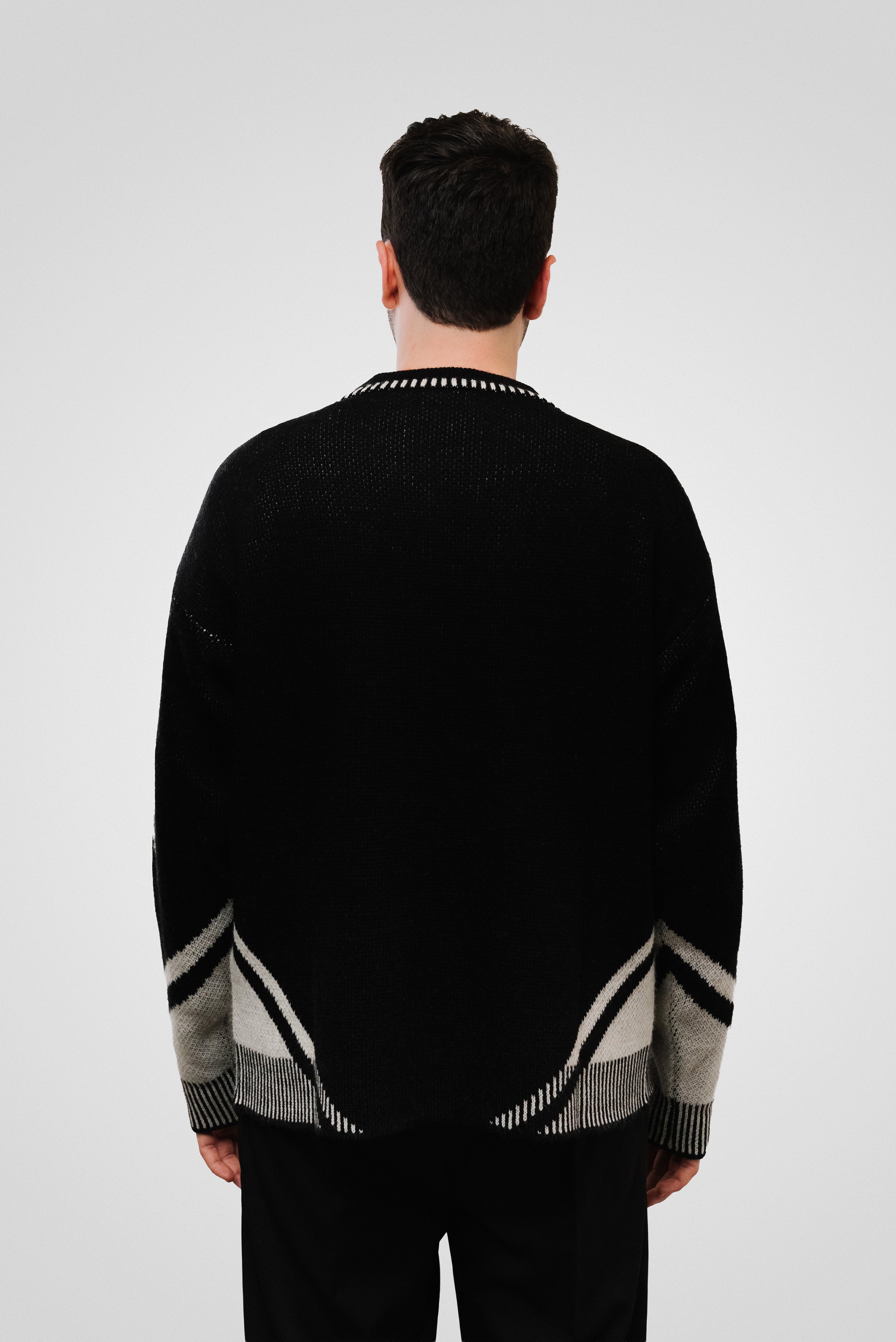 JACQUARD LOGO SWEATER - Comme Des Fuckdown