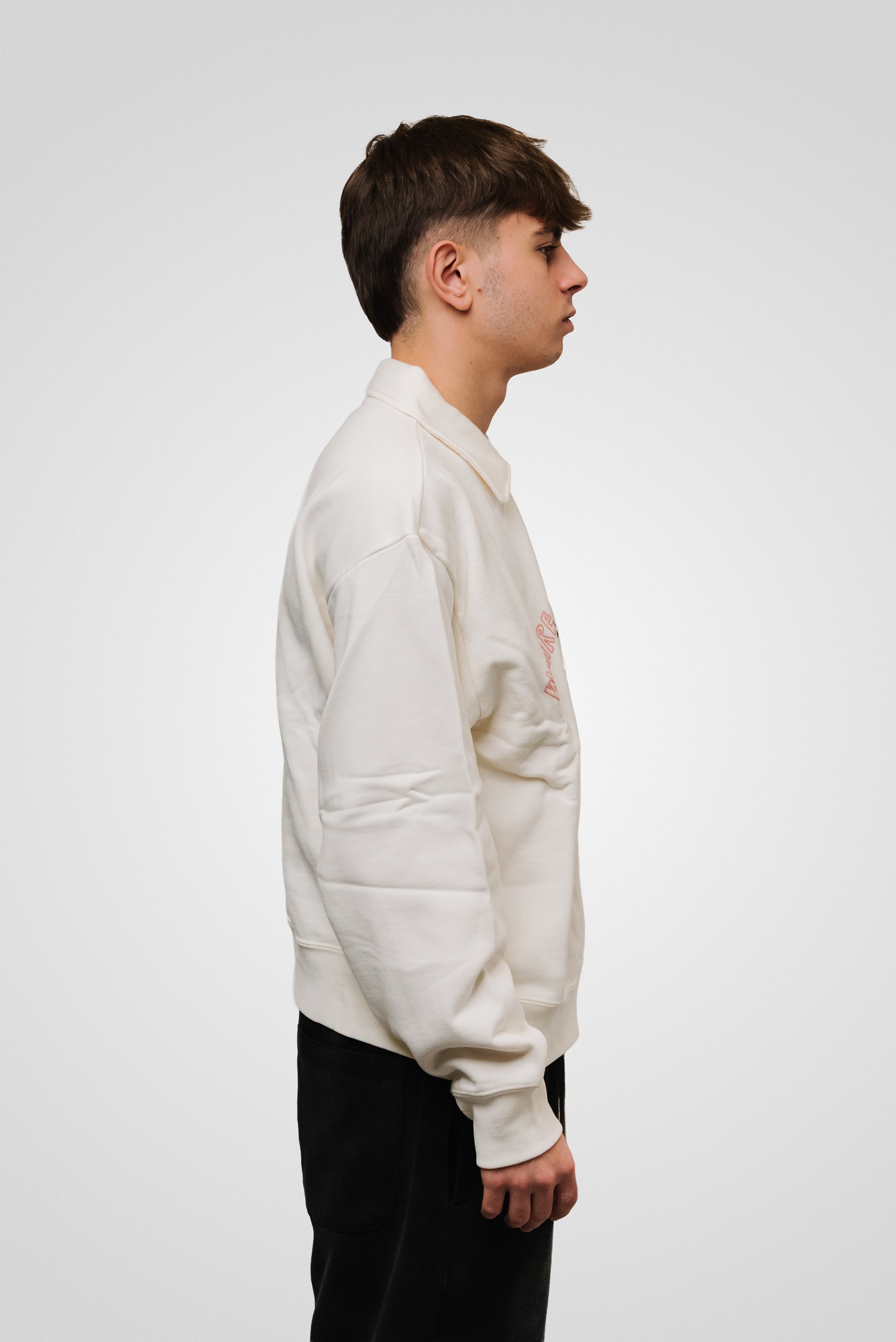 QUARTER ZIP HOODIE UNIQLO X POP MART LABUBU CREAM