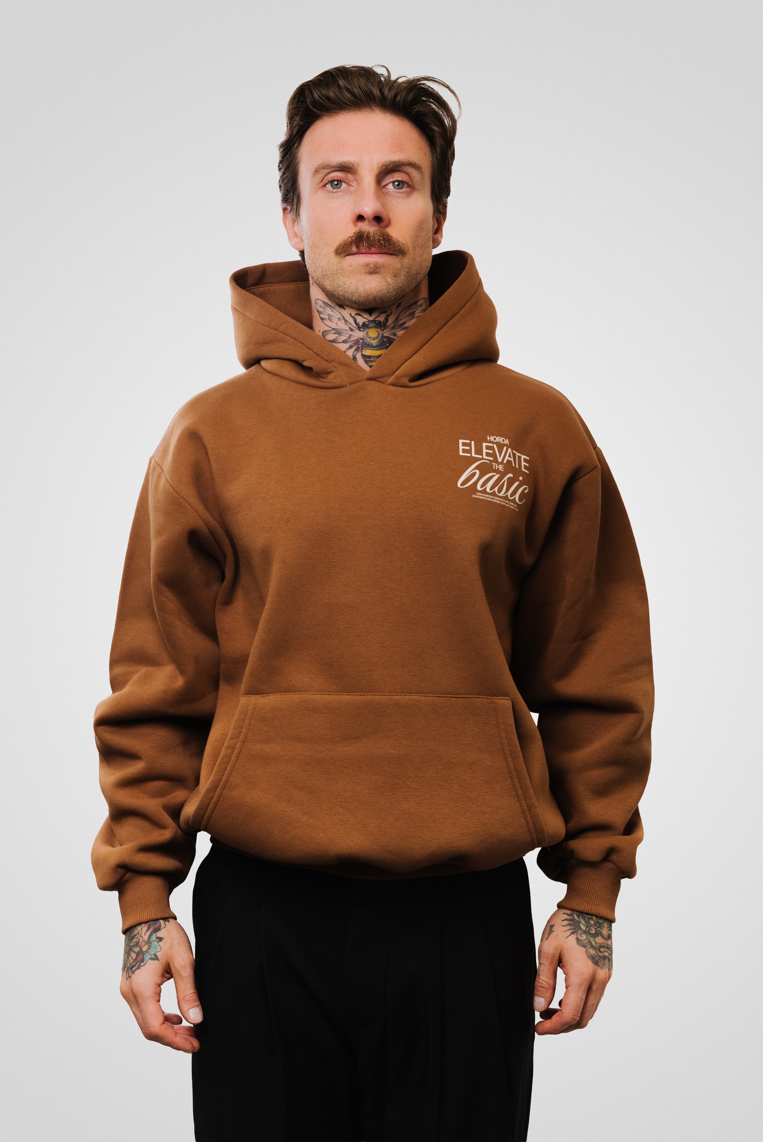 ELEVATE HOODIE BROWN - Horda Brand