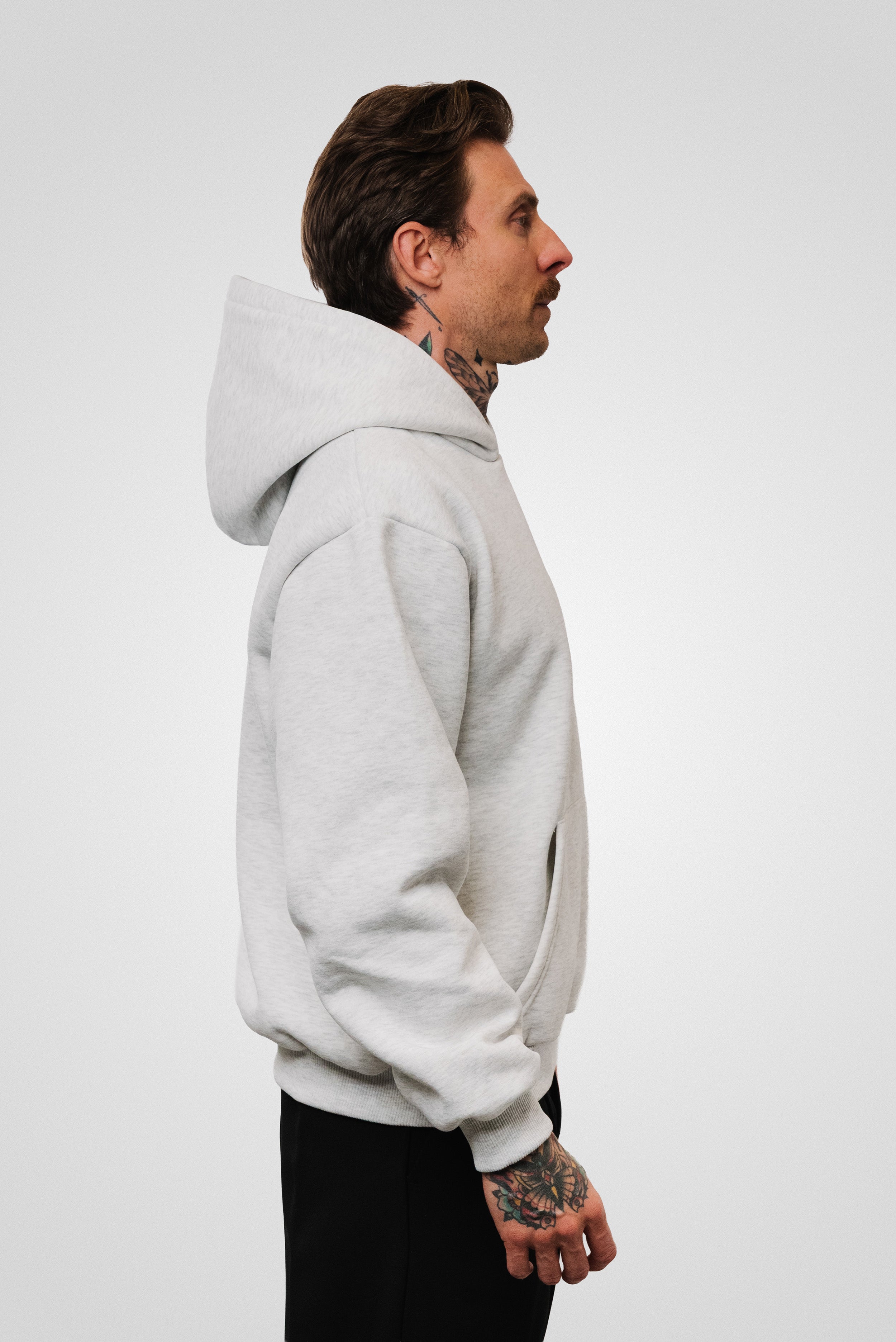HB HOODIE GREY - Horda Brand