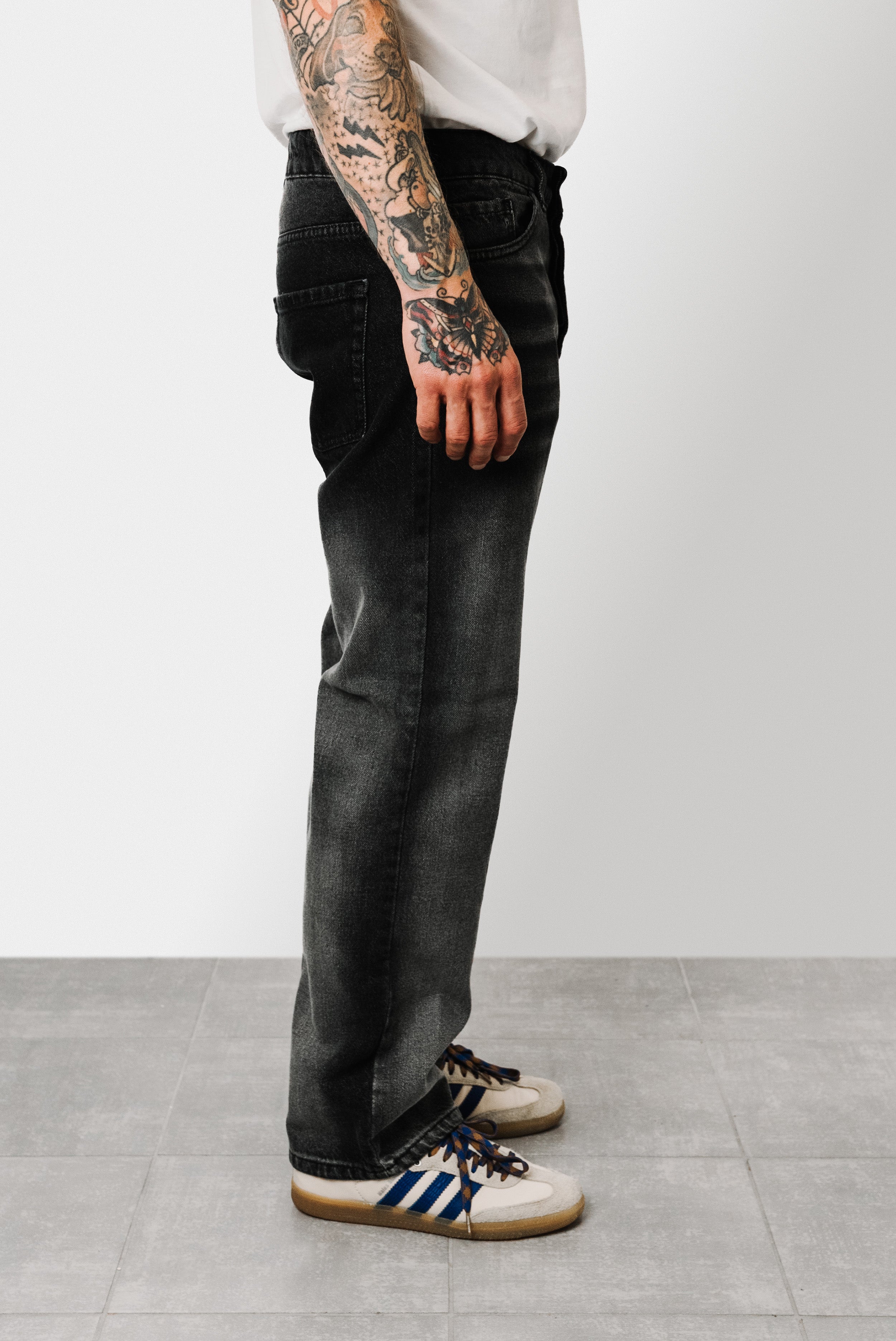 TOKYO SLAVED GREY JEANS - Shoebuya Brand
