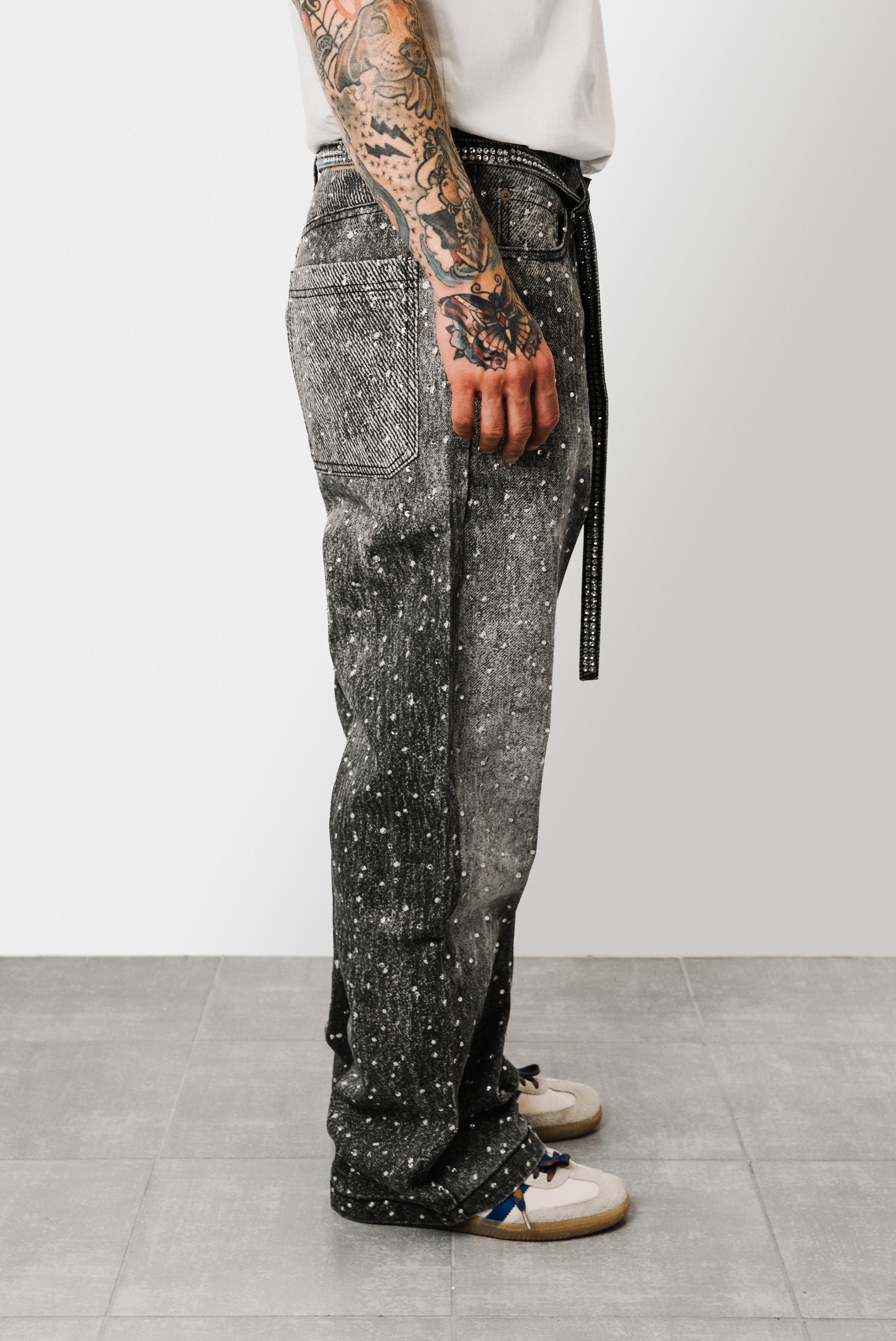 JEANS BAGGY SPARCKLY - Shoebuya Brand