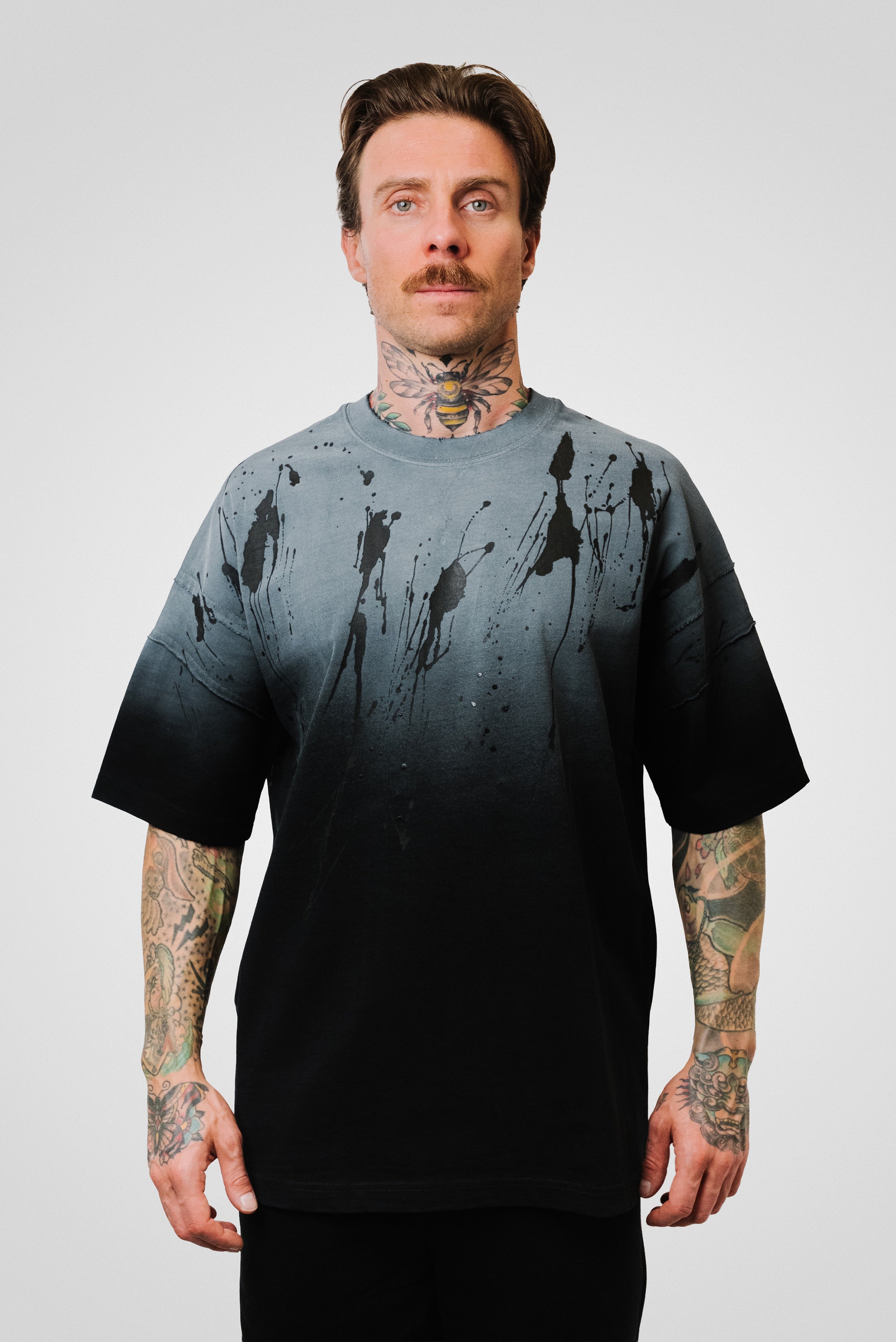 PAINT TEE BLACK - QYB