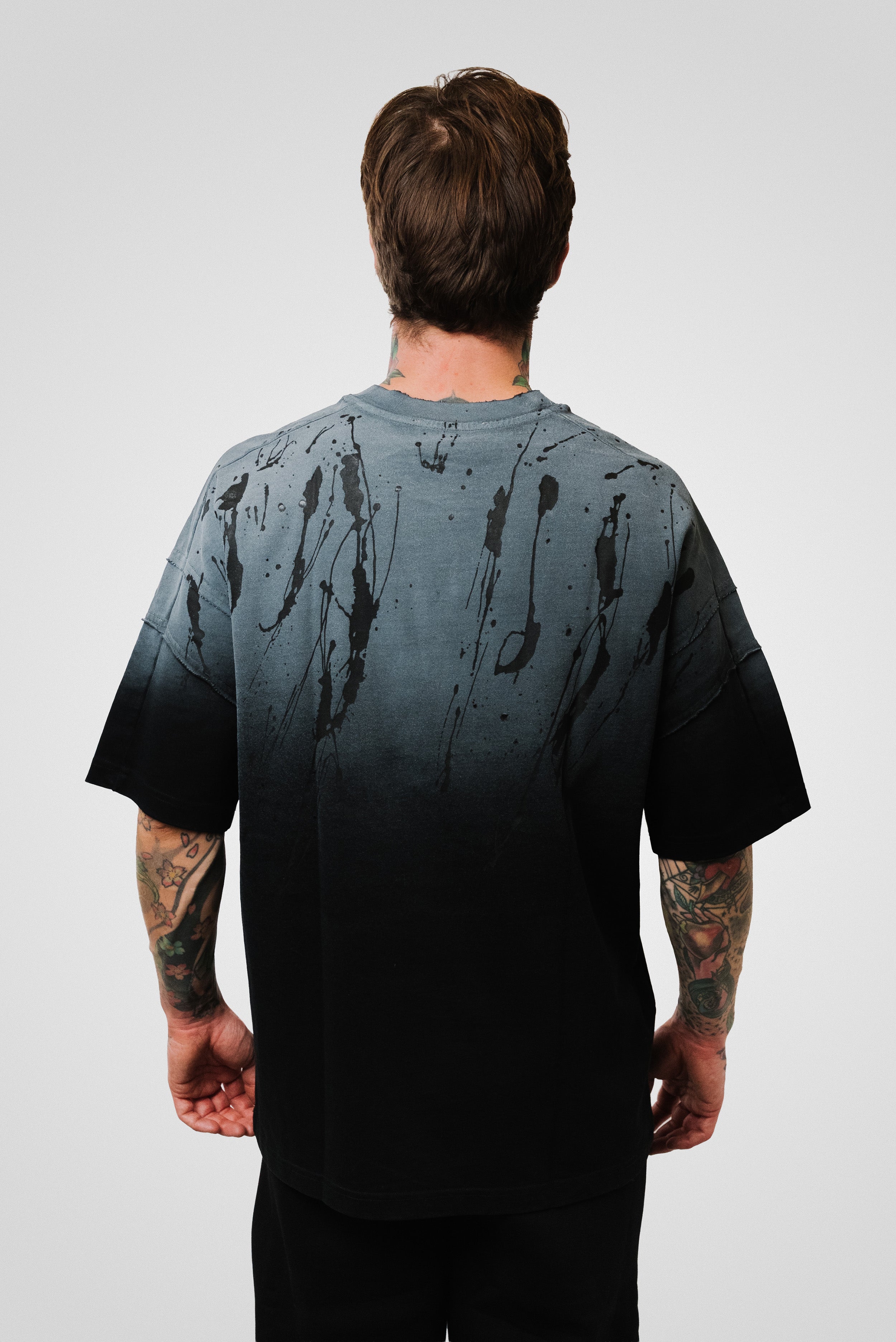 PAINT TEE BLACK - QYB