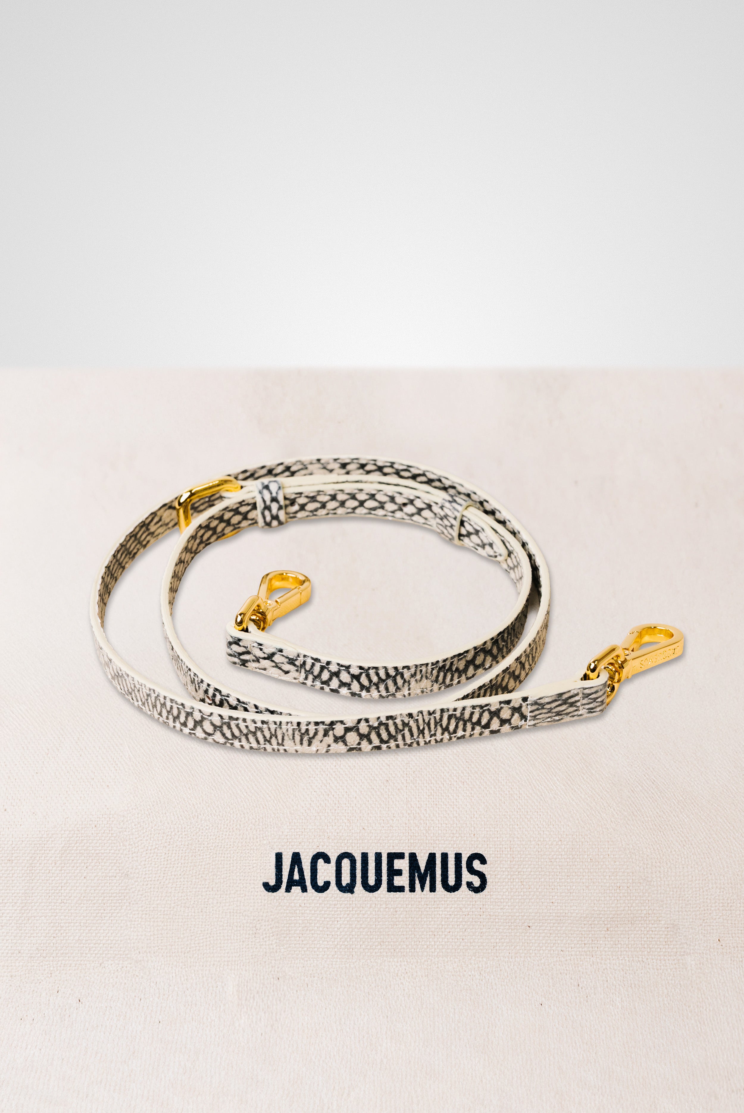 JACQUEMUS LE GRAND BAMBINO CROSSBODY FLAP BAG SNAKE