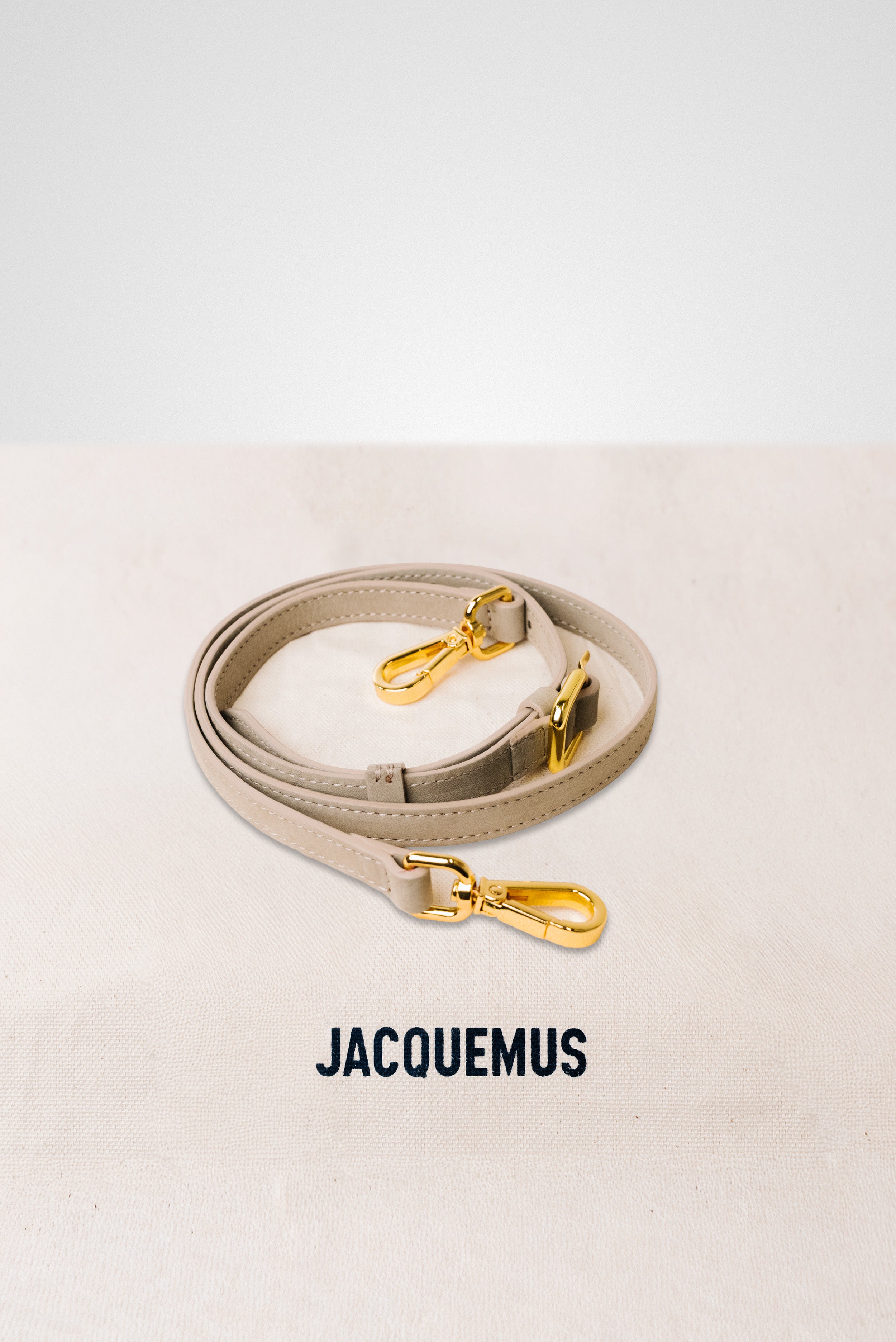 JACQUEMUS LE GRAND BAMBINO CROSSBODY STRAP HANDBAG BEIGE