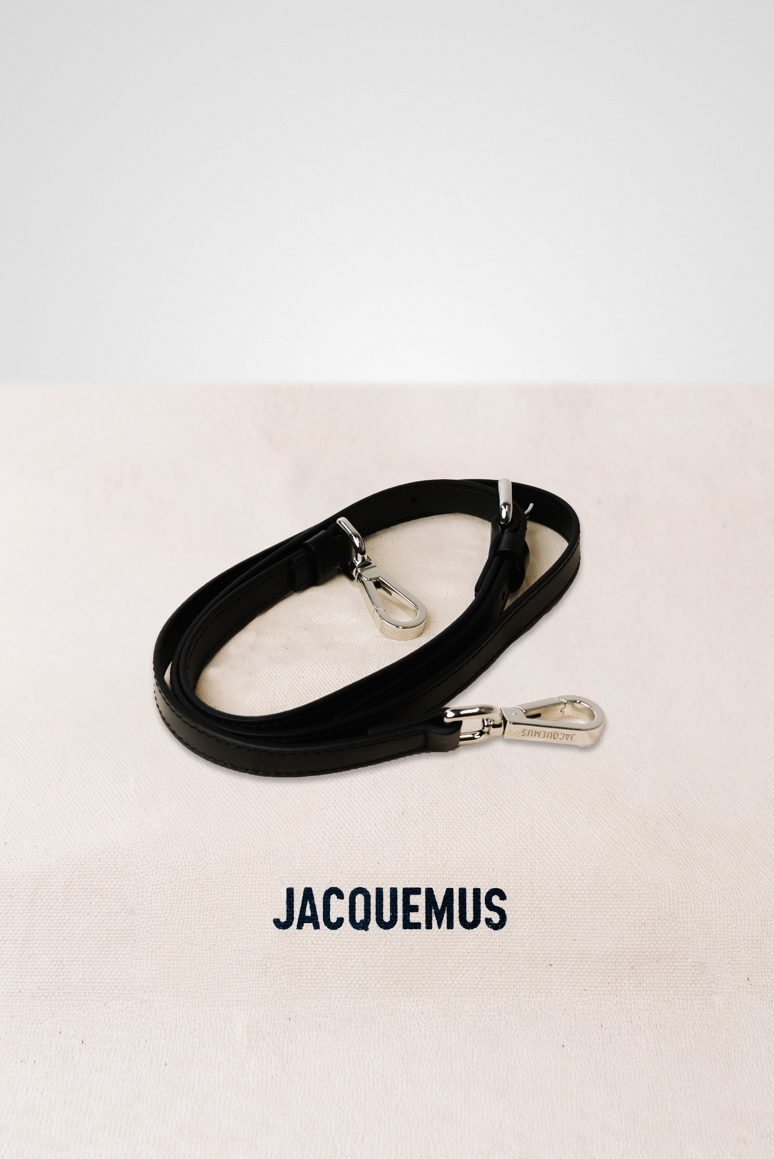 JACQUEMUS LE GRAND BAMBINO CROSSBODY FLAP BAG BLACK SILVER