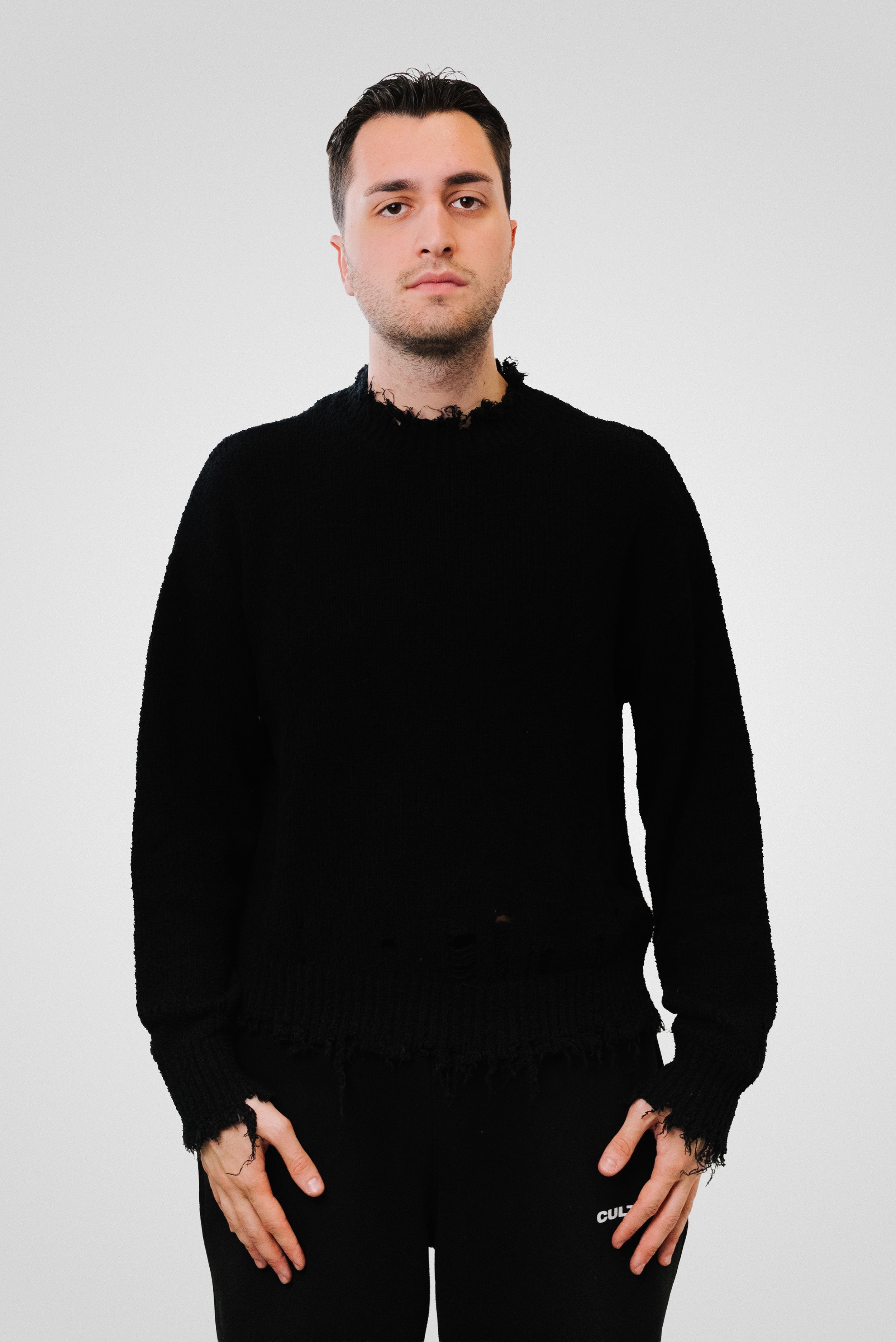 BLACK SWEATER - We Are All Ash