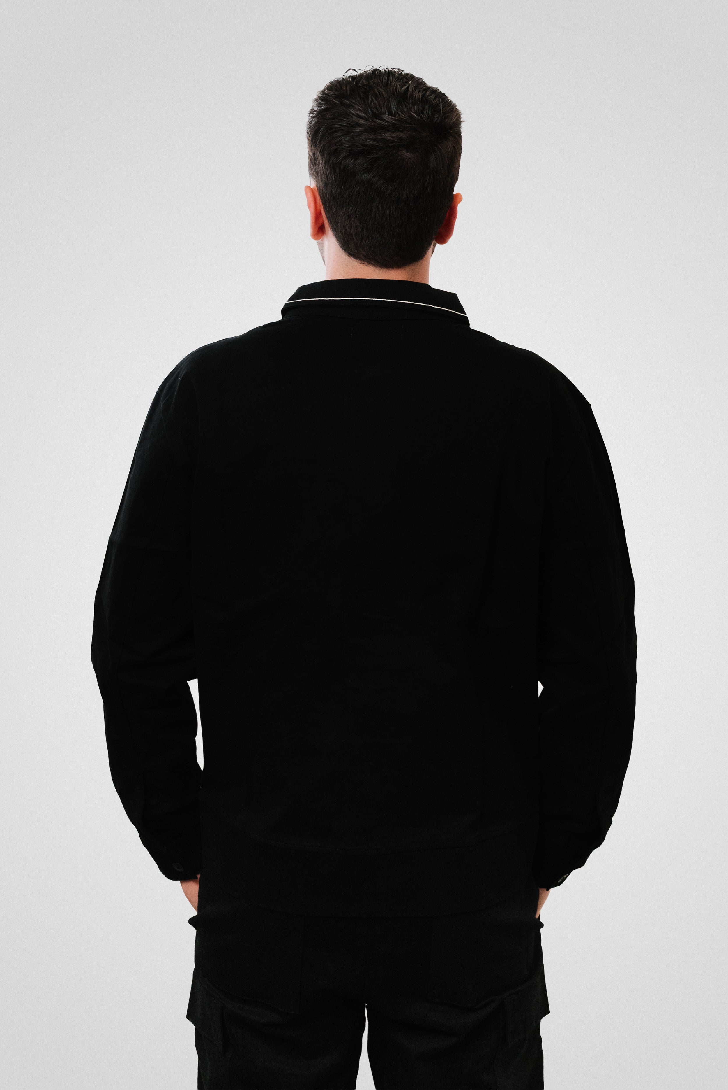 BLACK CARGO JACKET - We Are All Ash