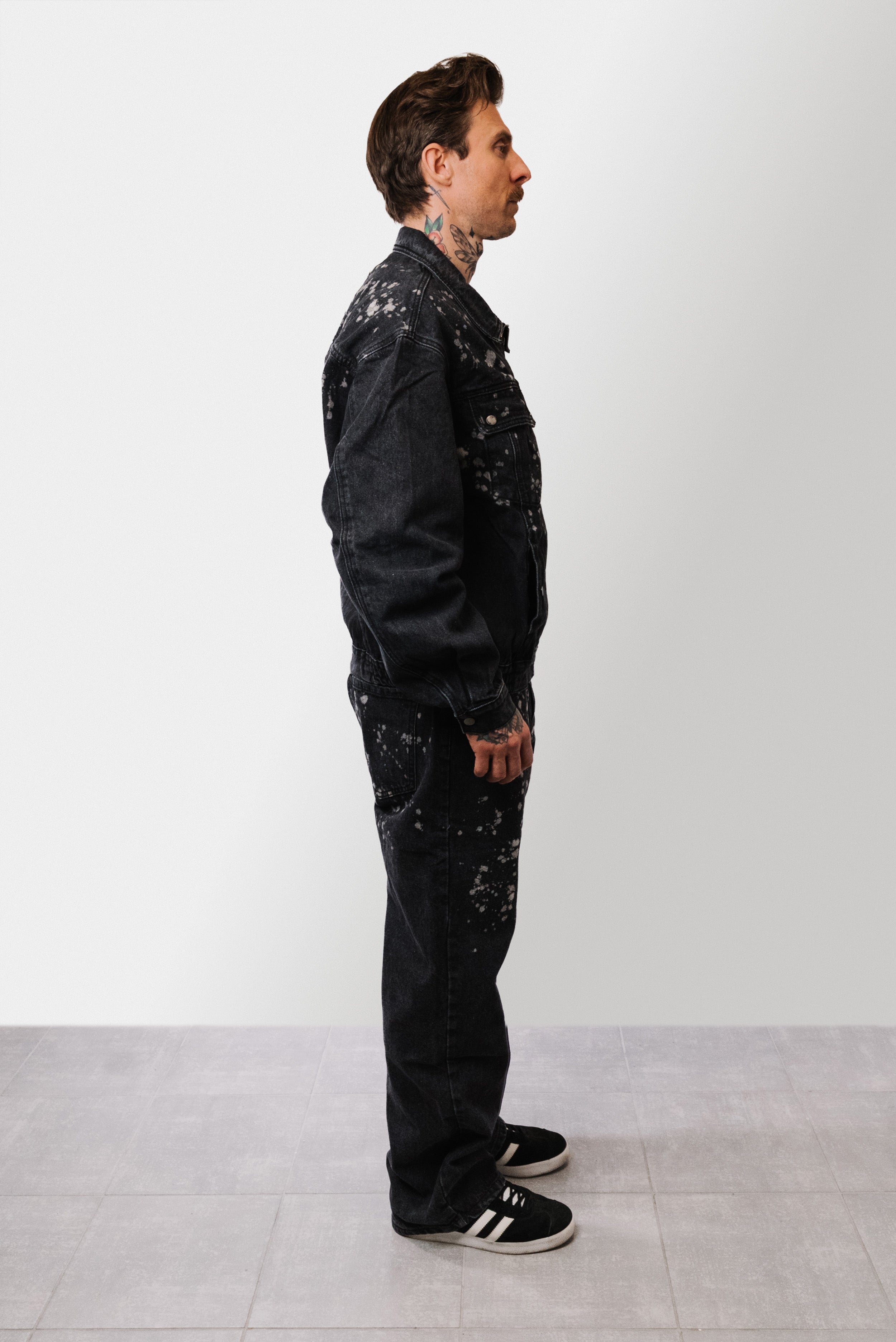 PAINT BLACK DENIM SUIT - Replacement Brand