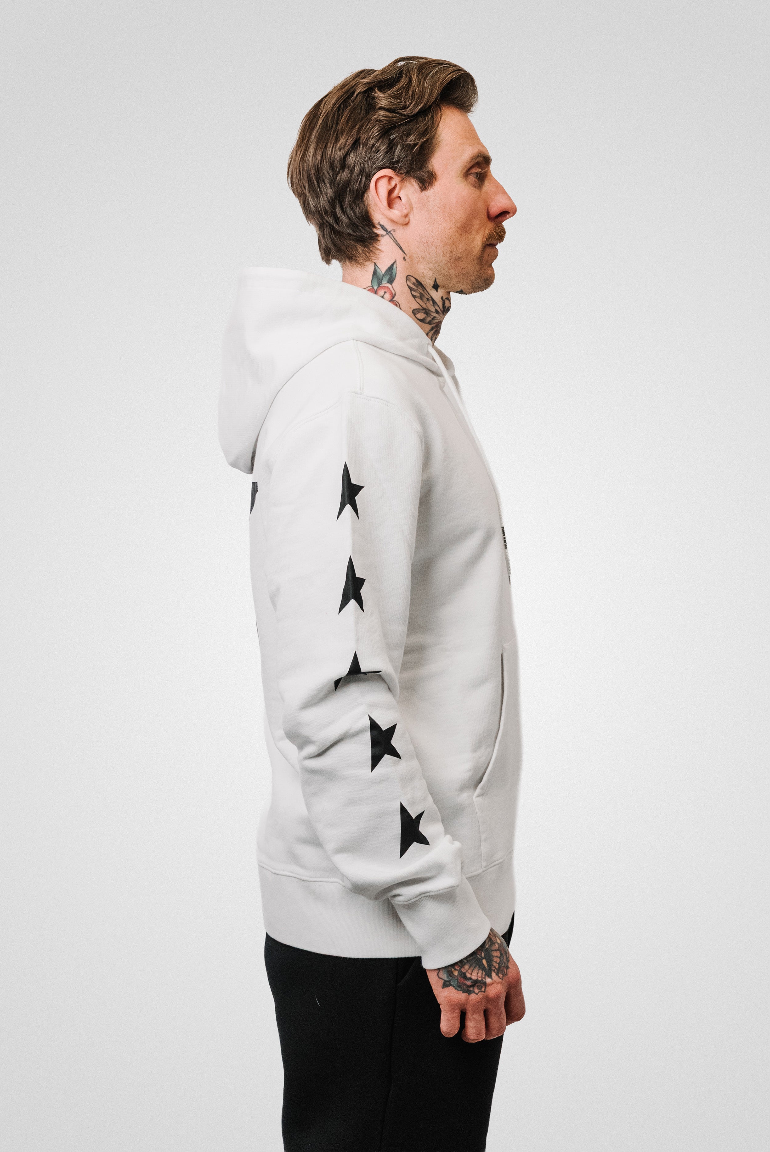 GOLDEN GOOSE HOODIE STAR WHITE