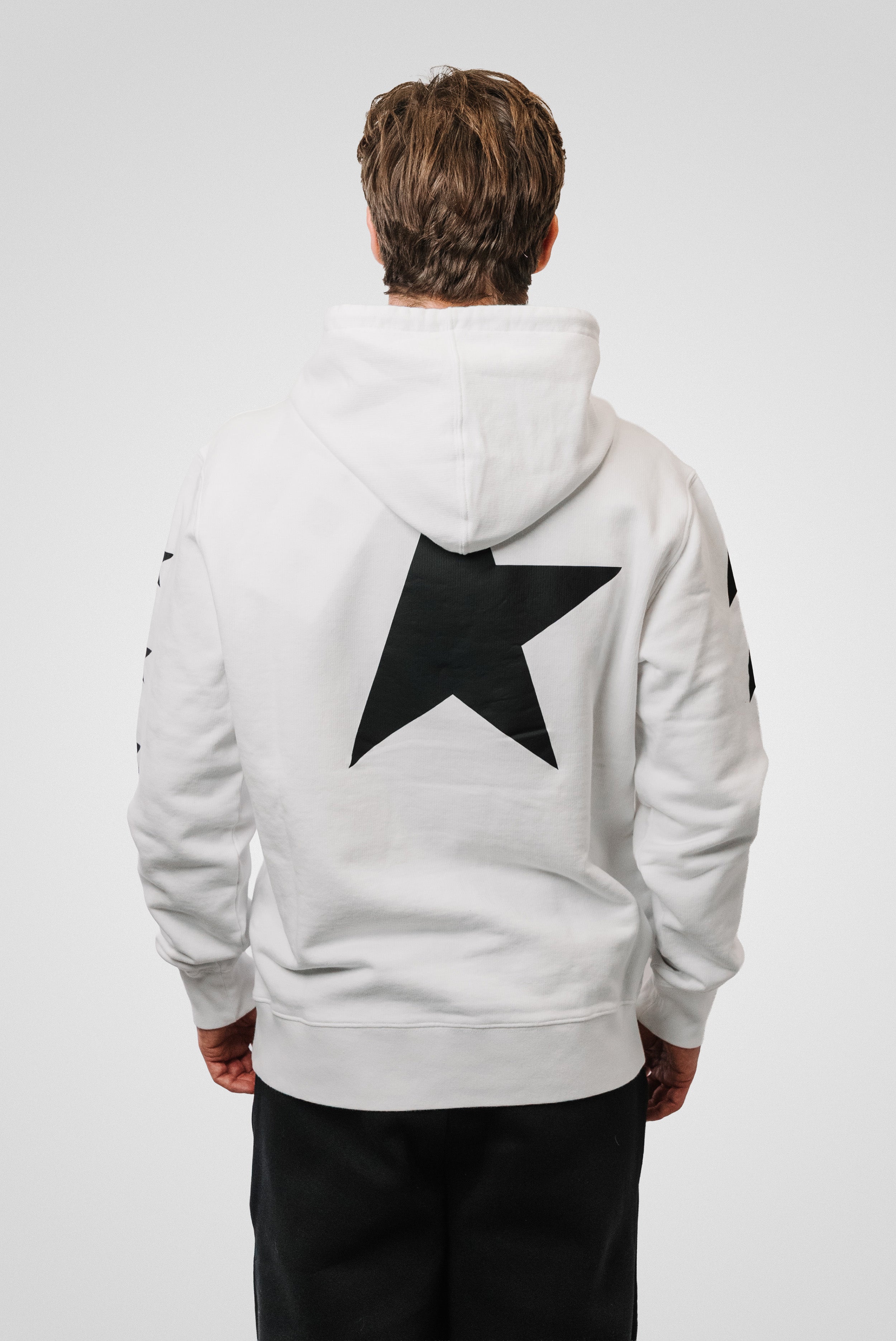 GOLDEN GOOSE HOODIE STAR WHITE