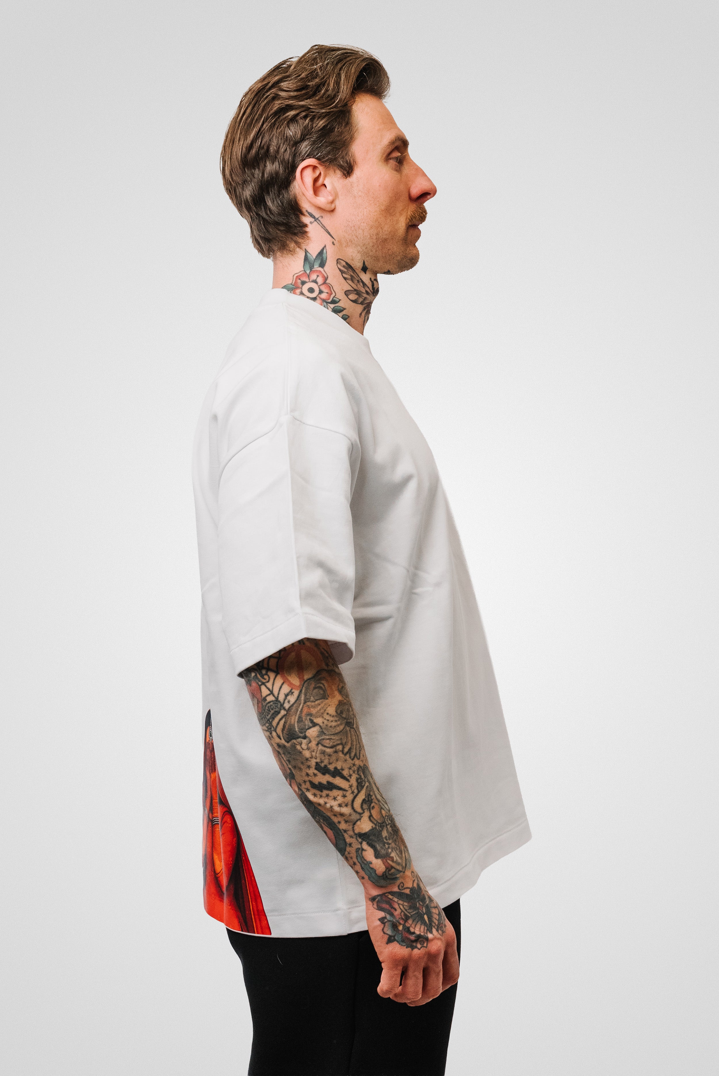 PANJABI TEE WHITE - Hamrah Brand