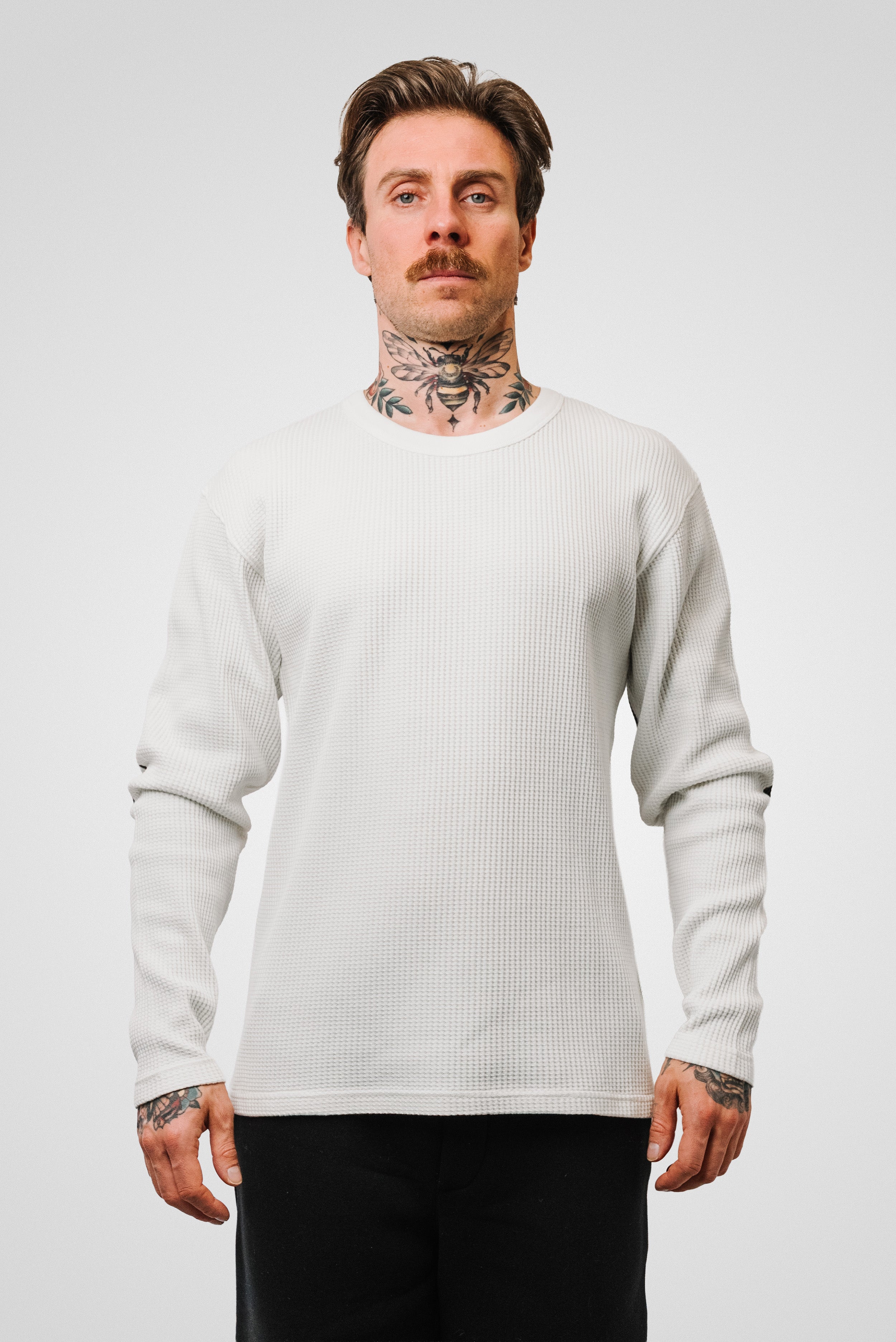 RTW THERMAL WAFFLE LONGSLEEVE CREAM CORTEIZ