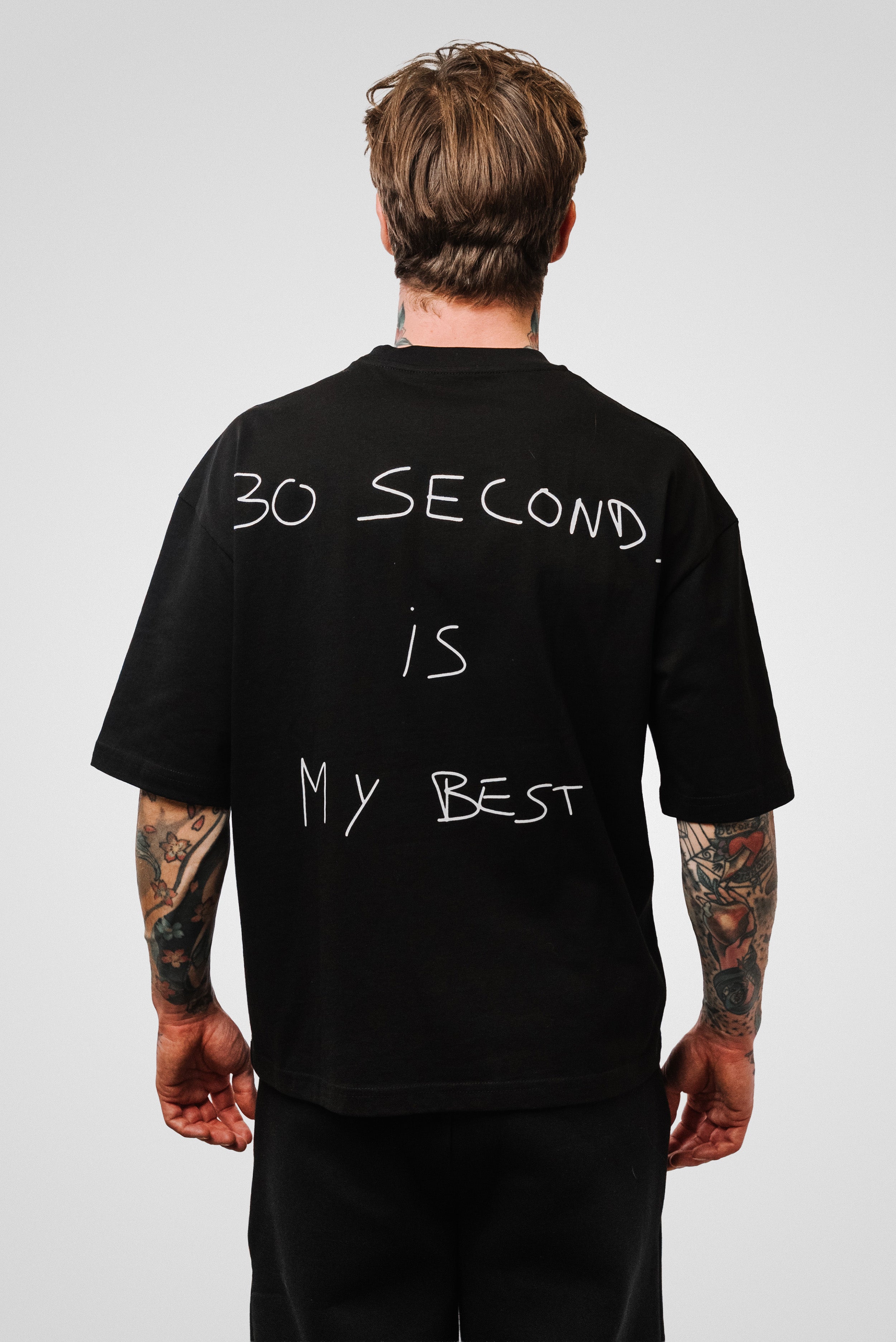 30 SECONDS TEE BLACK - Pogo Brand