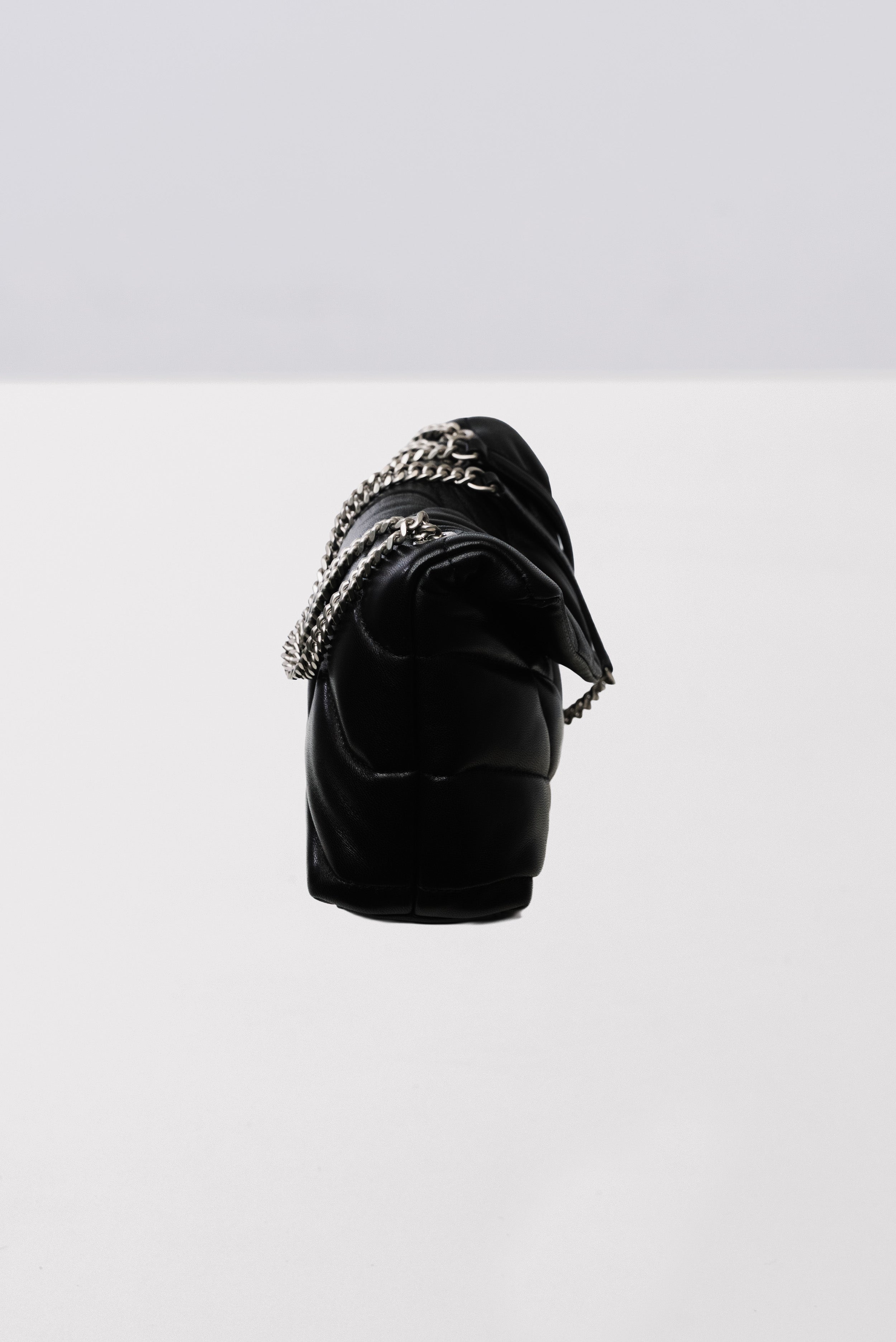 BORSA PUFFER SMALL IN NAPPA TRAPUNTATA BLACK - Yves Saint Laurent