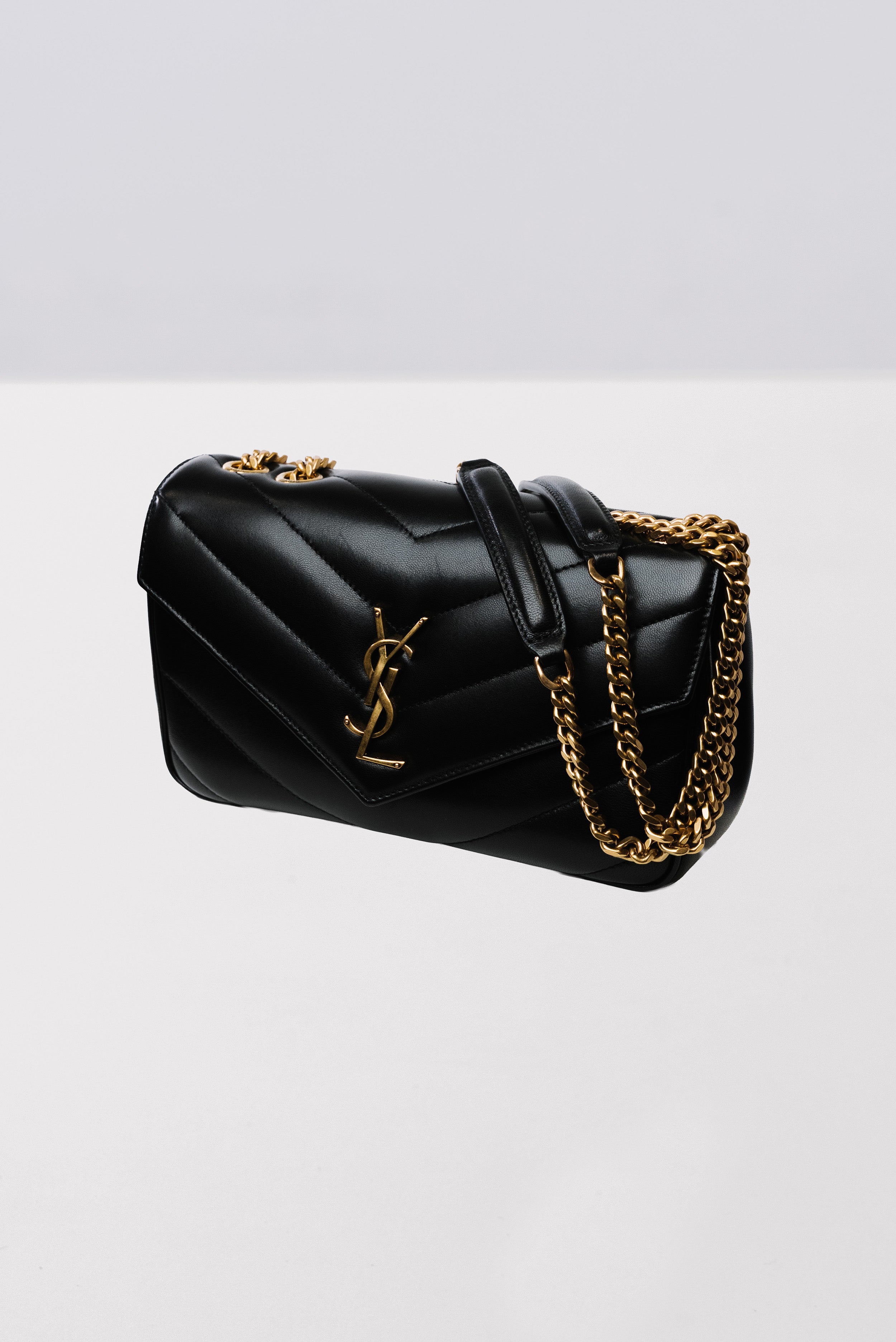 BORSA LOULOU IN PELLE DI VITELLO TRAPUNTATA BLACK - Yves Saint Laurent