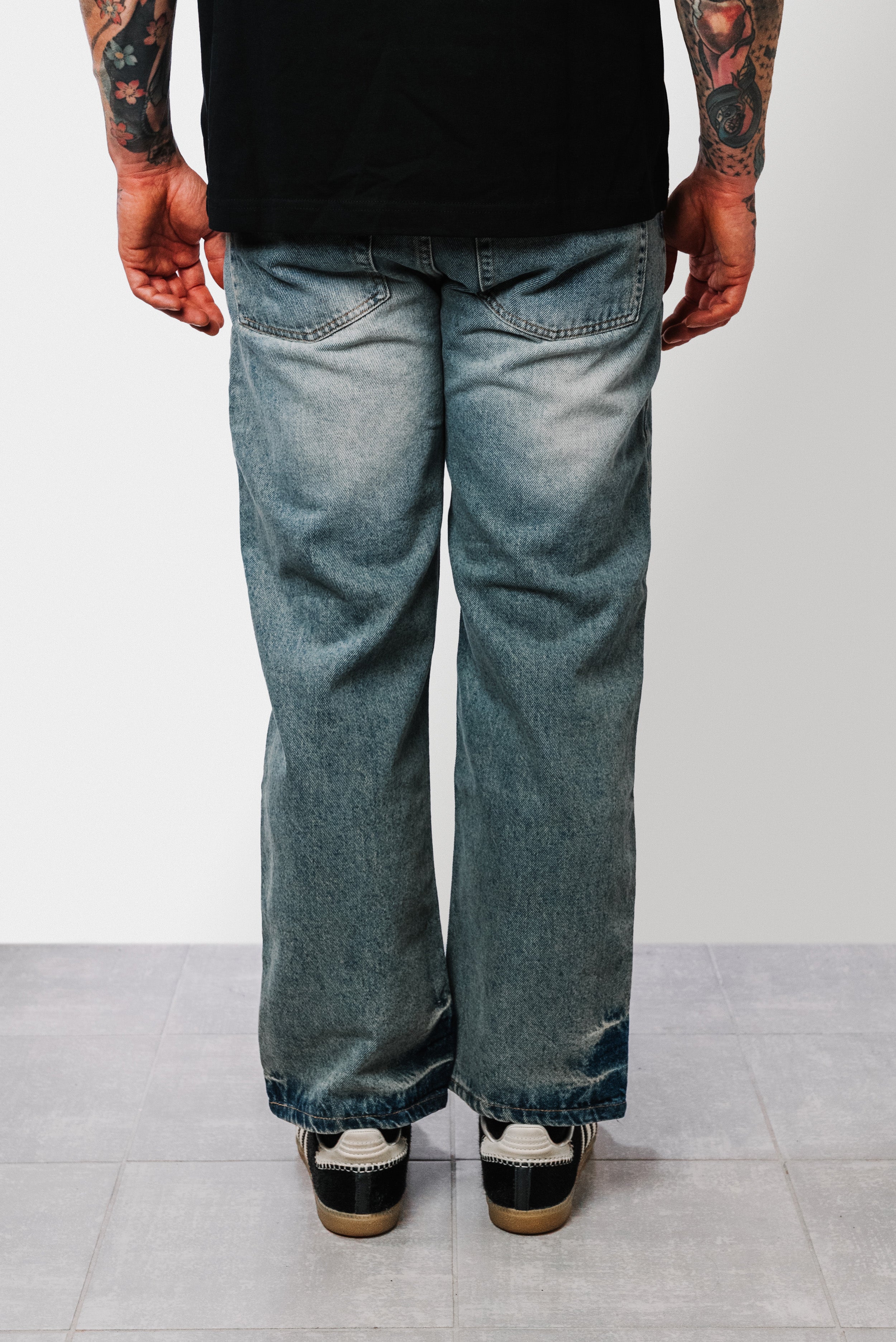 DREAMER SLAVED DENIM JEANS - Shoebuya Brand