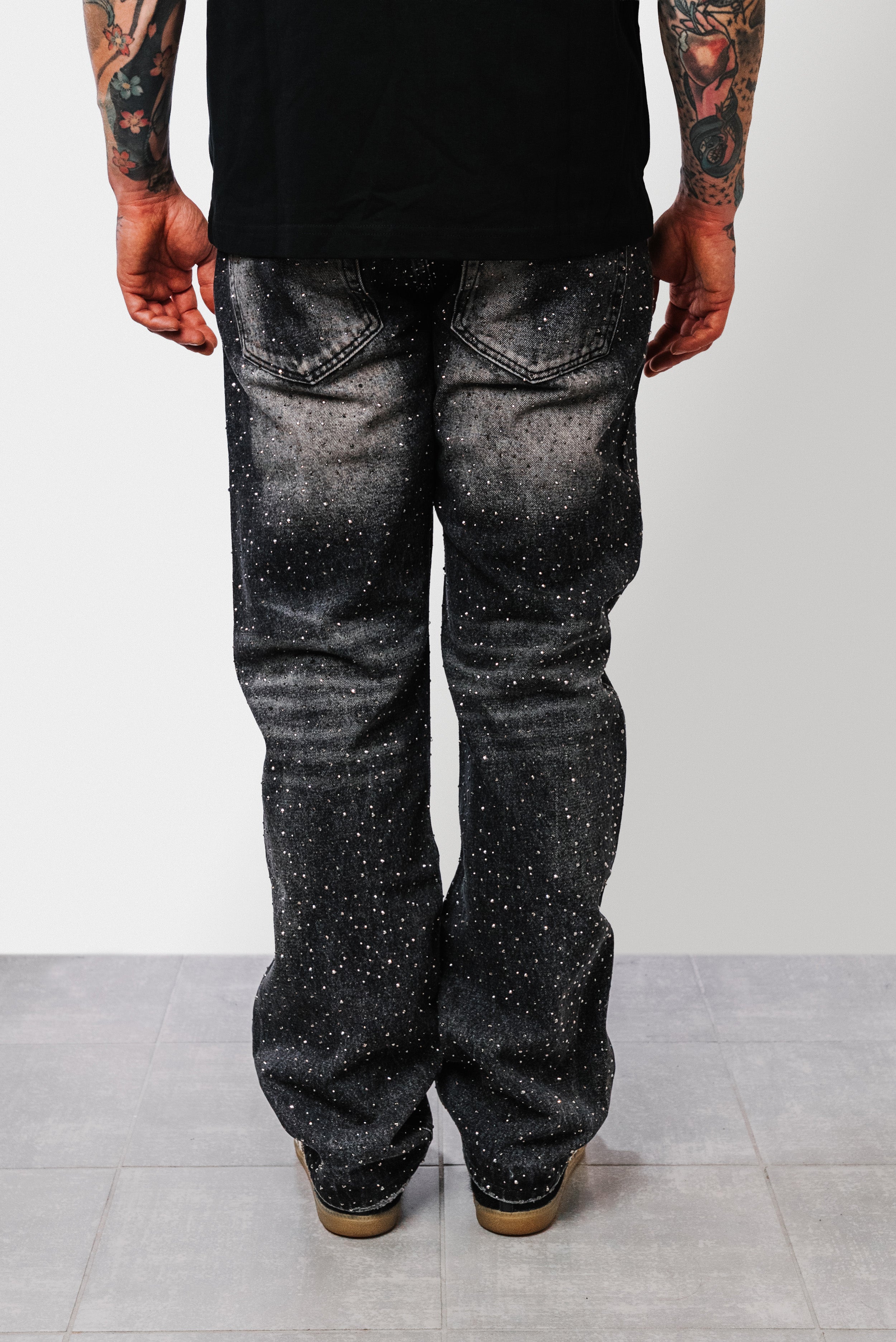 CONCERT GLITTER GREY DENIM - Shoebuya Design