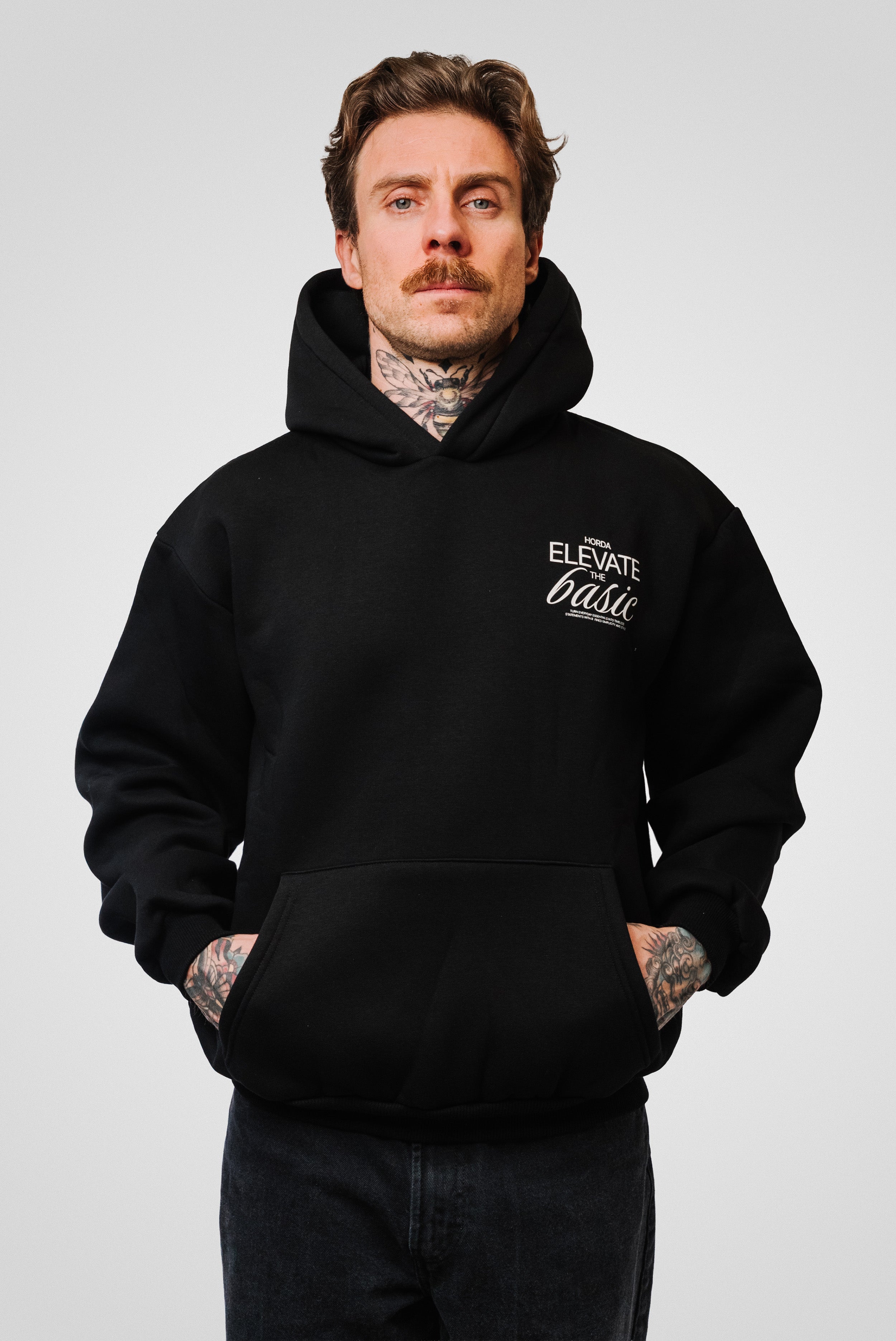 ELEVATE HOODIE BLACK - Horda Brand