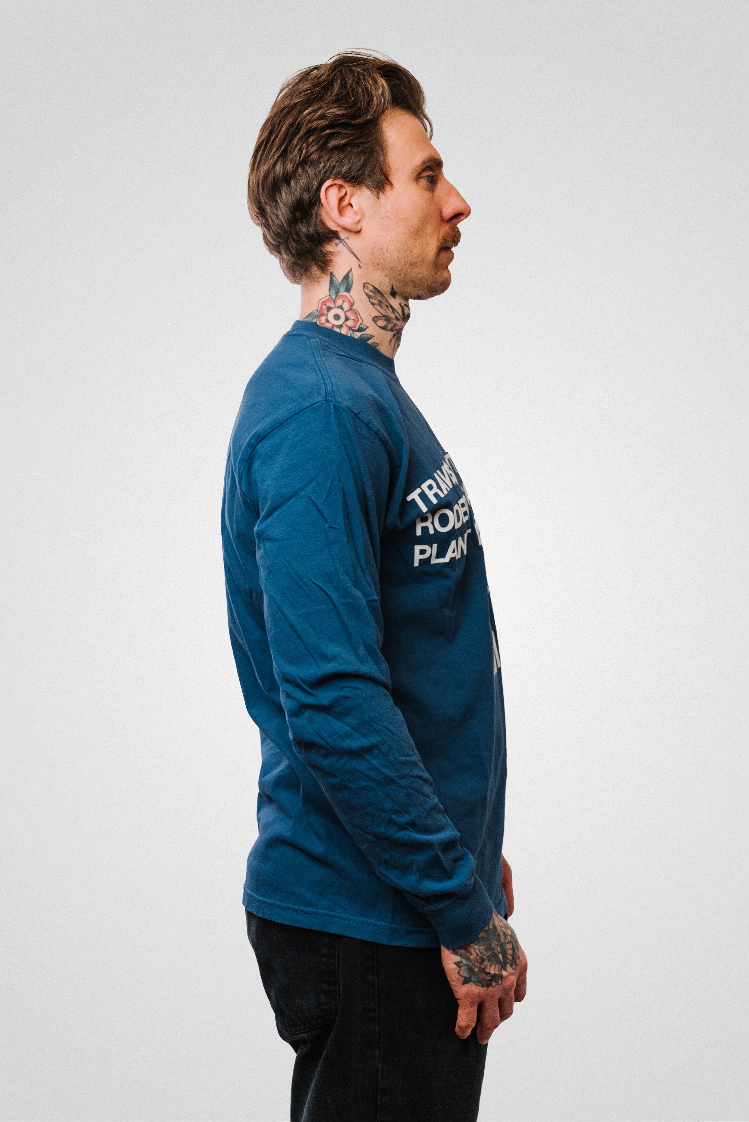 TRAVIS SCOTT RODEO CPFM 2015 LONGSLEEVE TEE BLUE