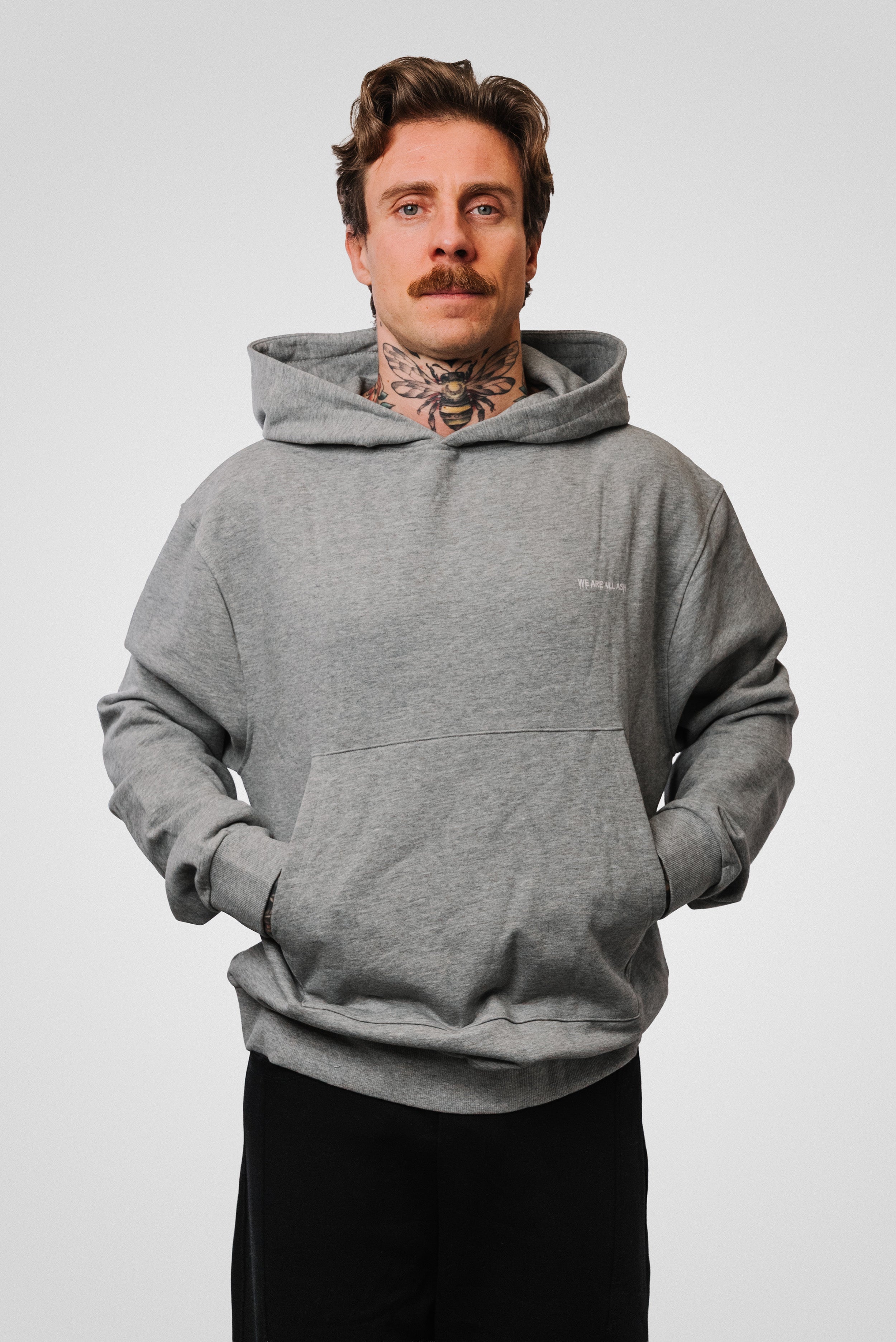 3D LOGO HOODIE GREY - We Are All Ash