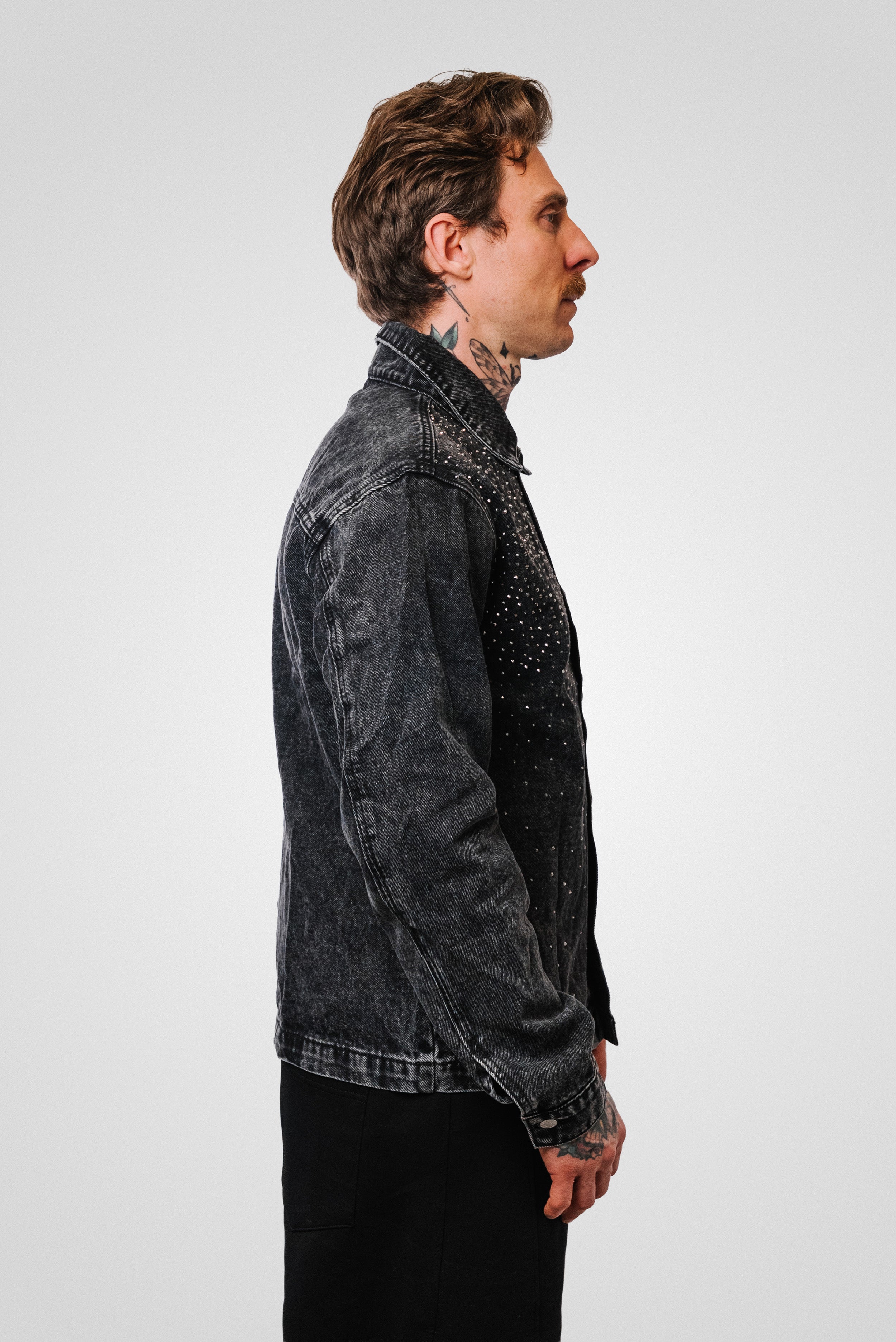 SPARCKLY BLACK DENIM JACKET - Replacement Brand