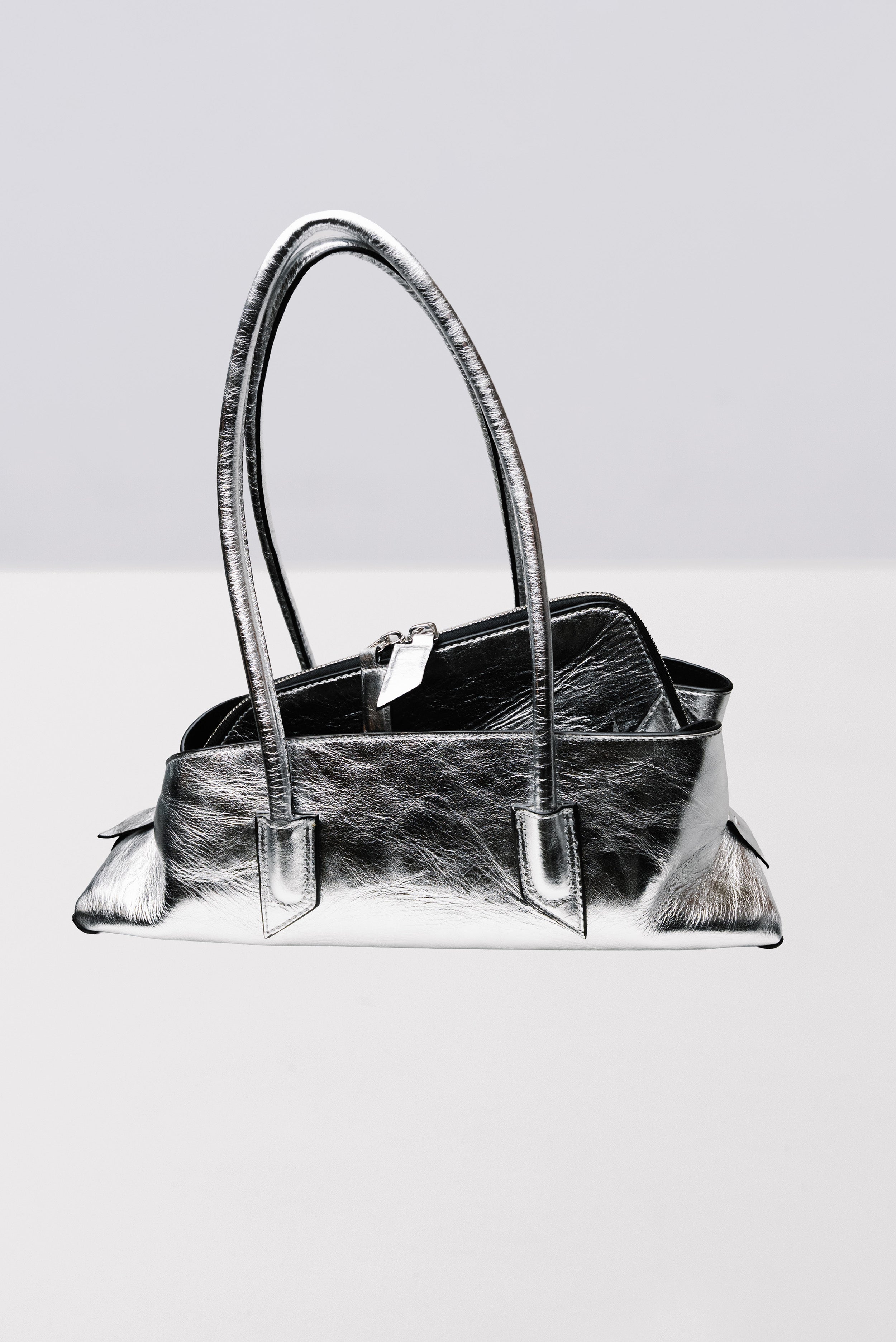 LA PASSEGGIATA SMALL BAG SILVER - The Attico