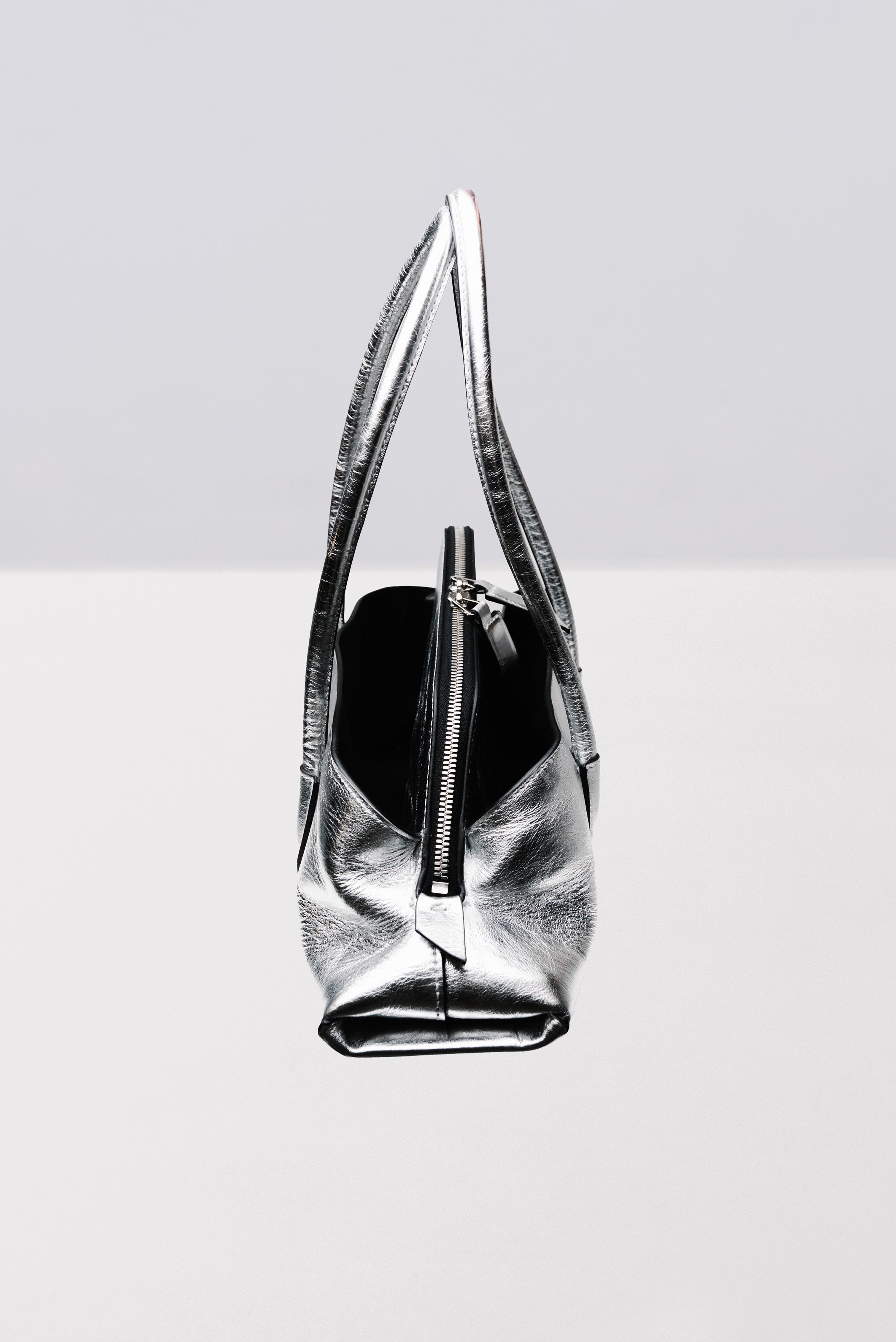 LA PASSEGGIATA SMALL BAG SILVER - The Attico