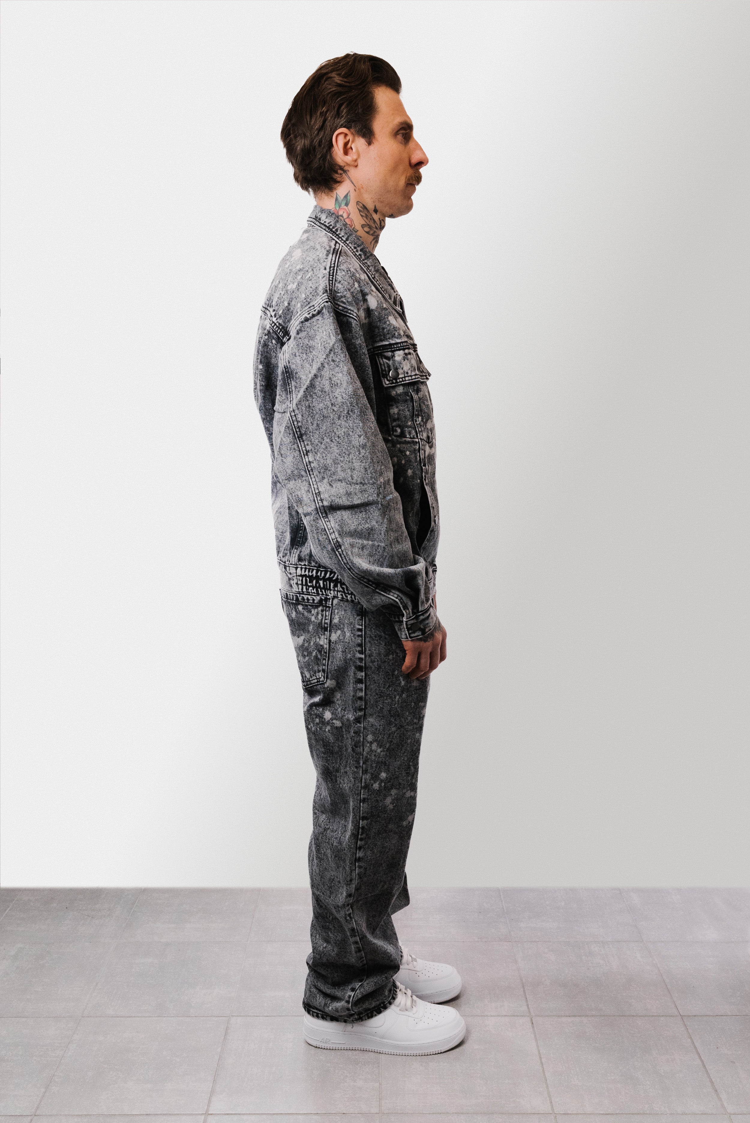 PAINT GREY DENIM SUIT - Replacement Brand