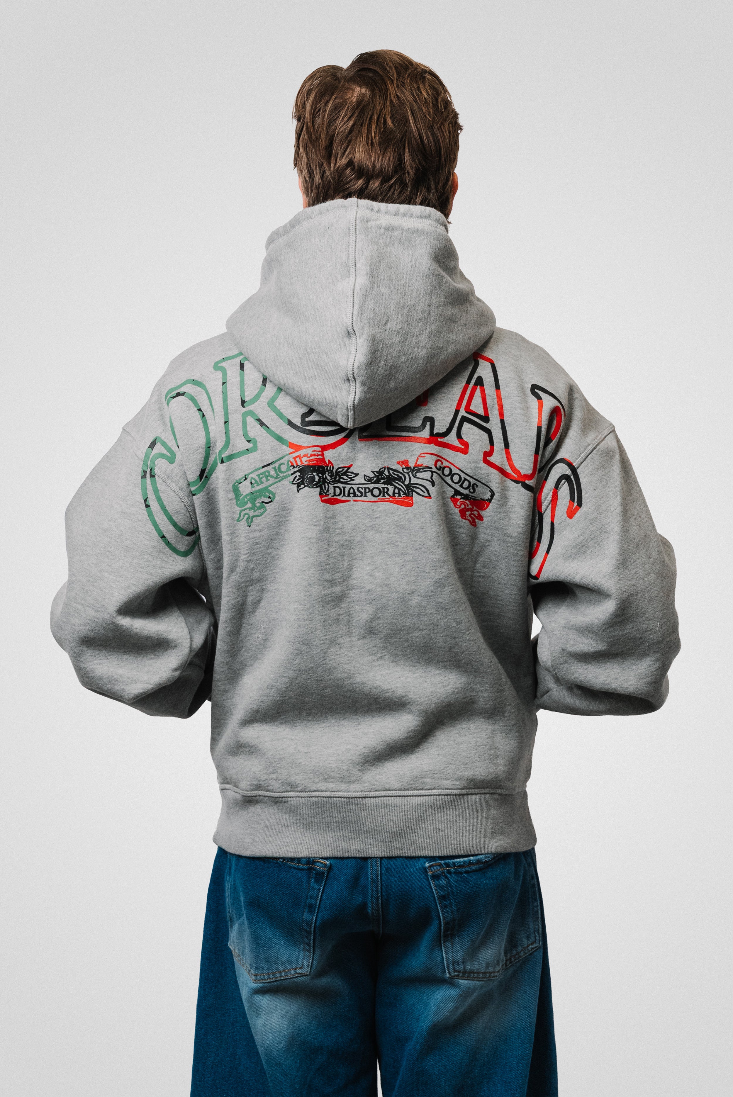 CORTEIZ ZIP HOODIE HEATHER GREY