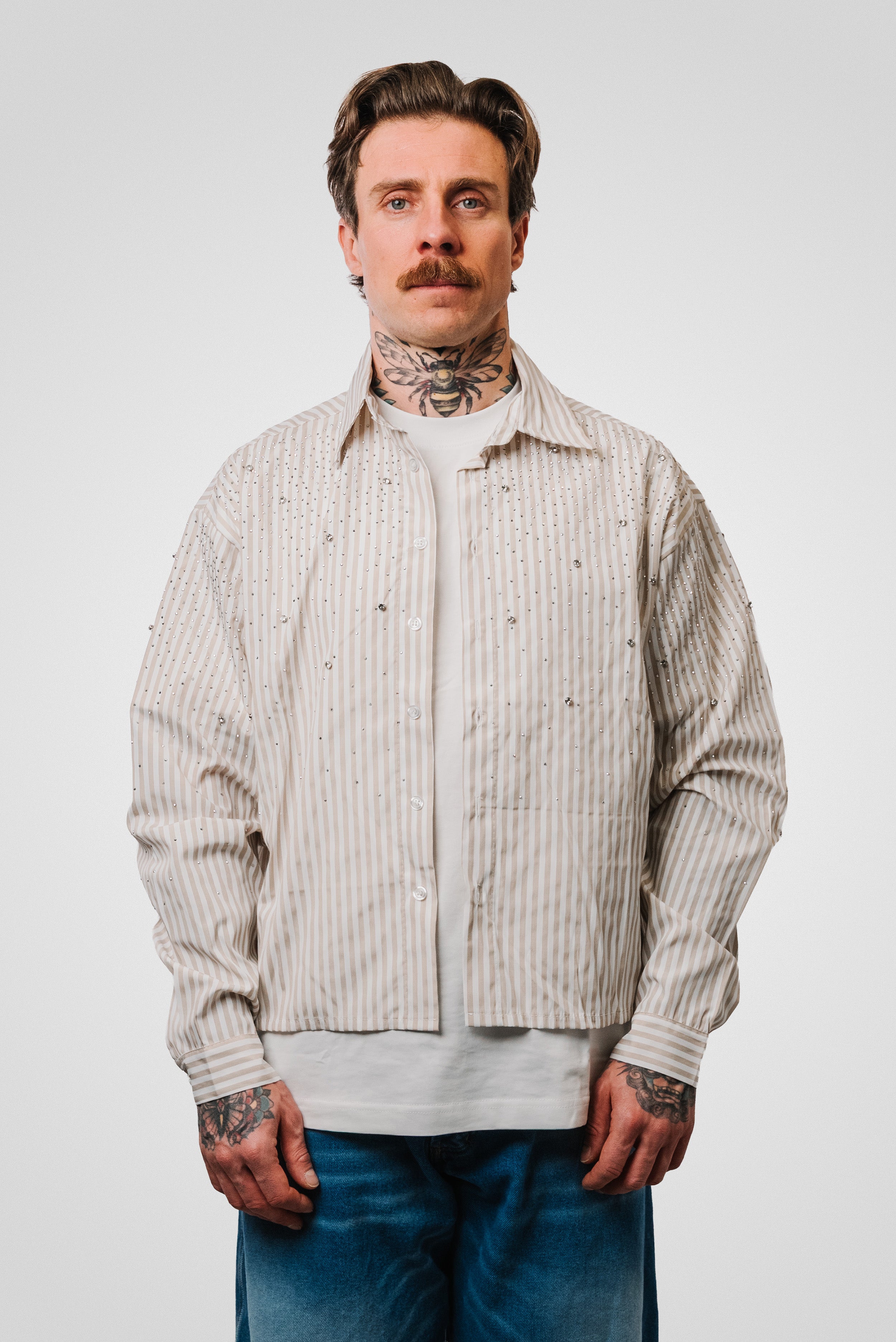 SPARCKLY STRIPED CREAM SHIRT - Replacement Brand
