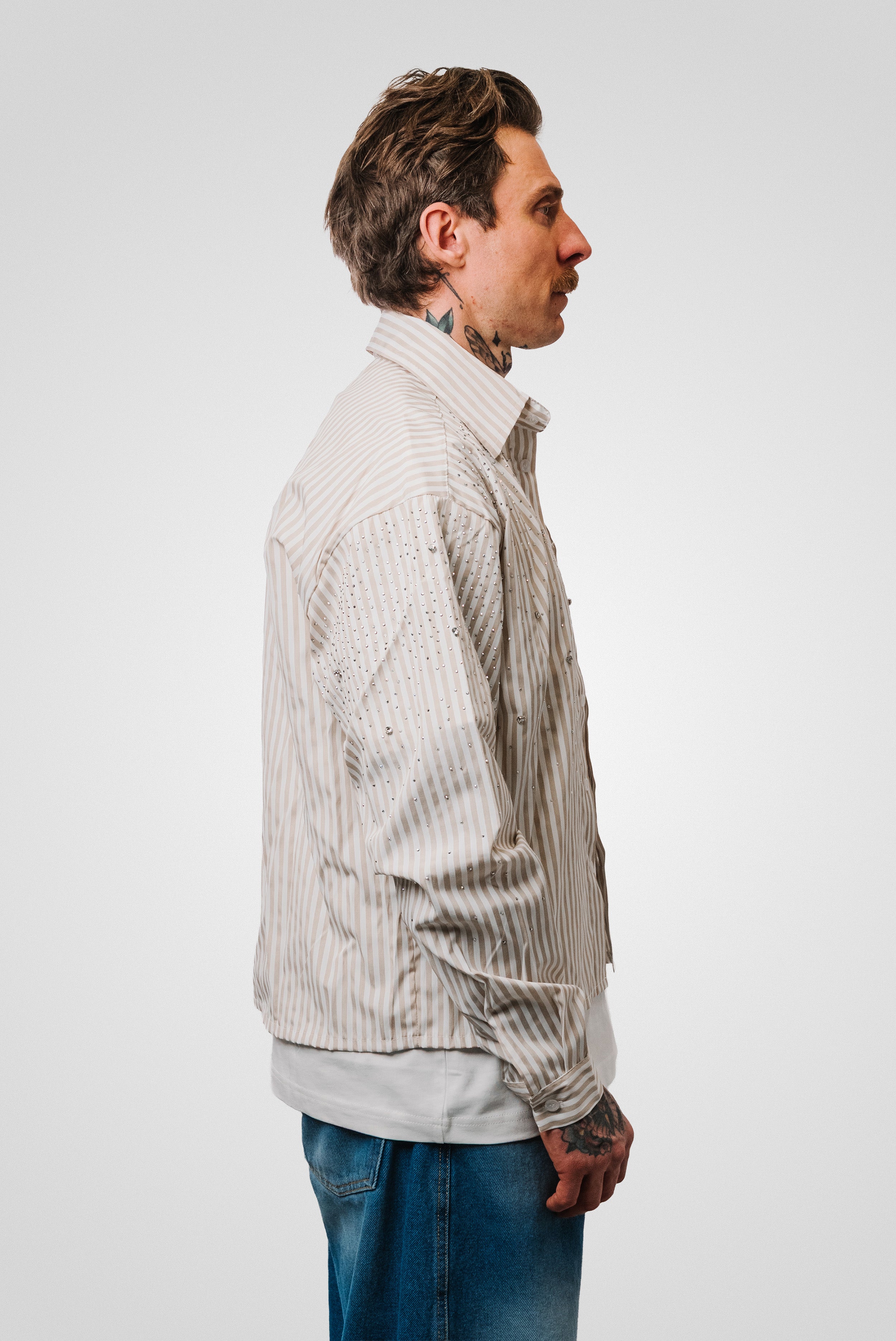 SPARCKLY STRIPED CREAM SHIRT - Replacement Brand