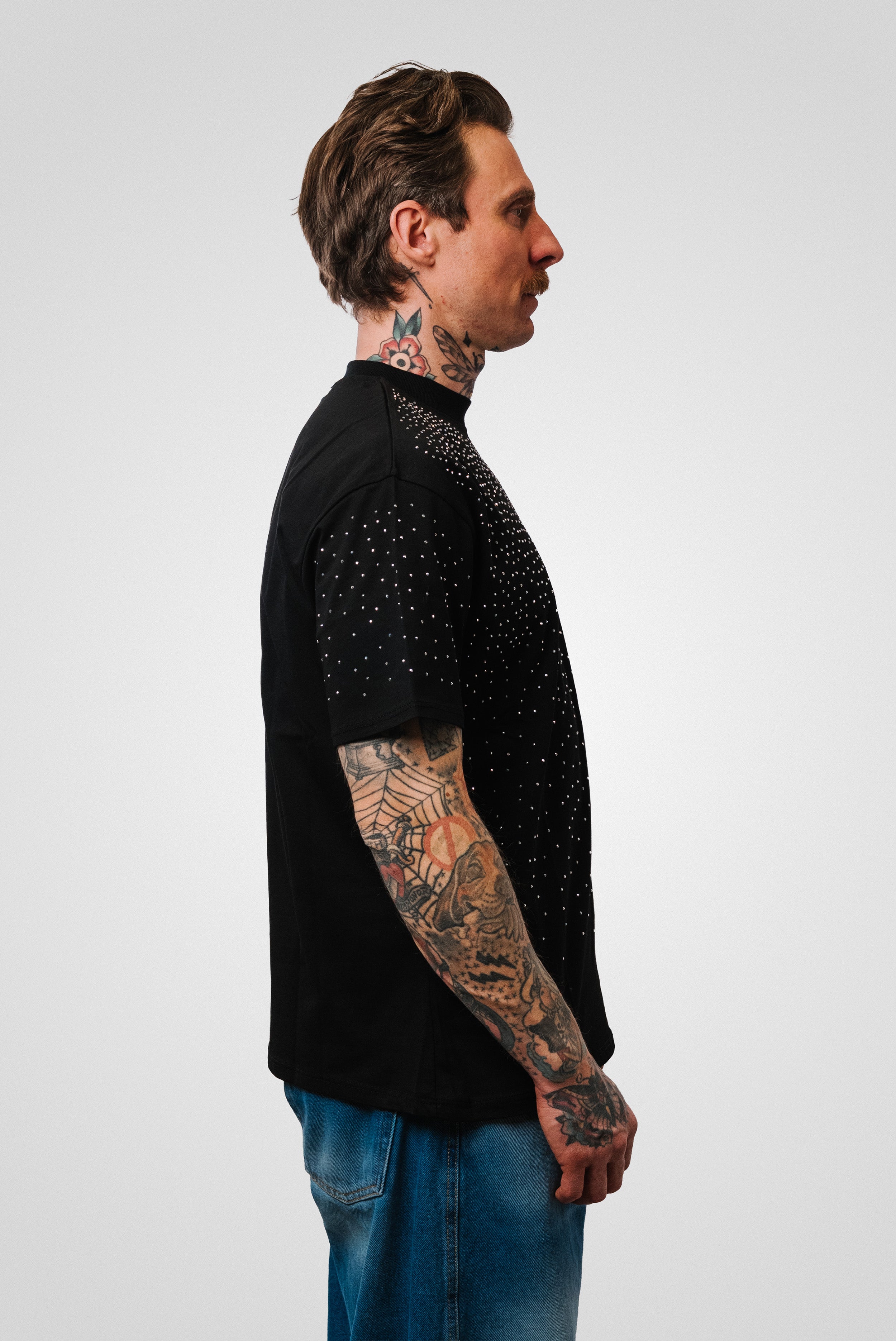 GLITTER TEE BLACK - Replacement Brand