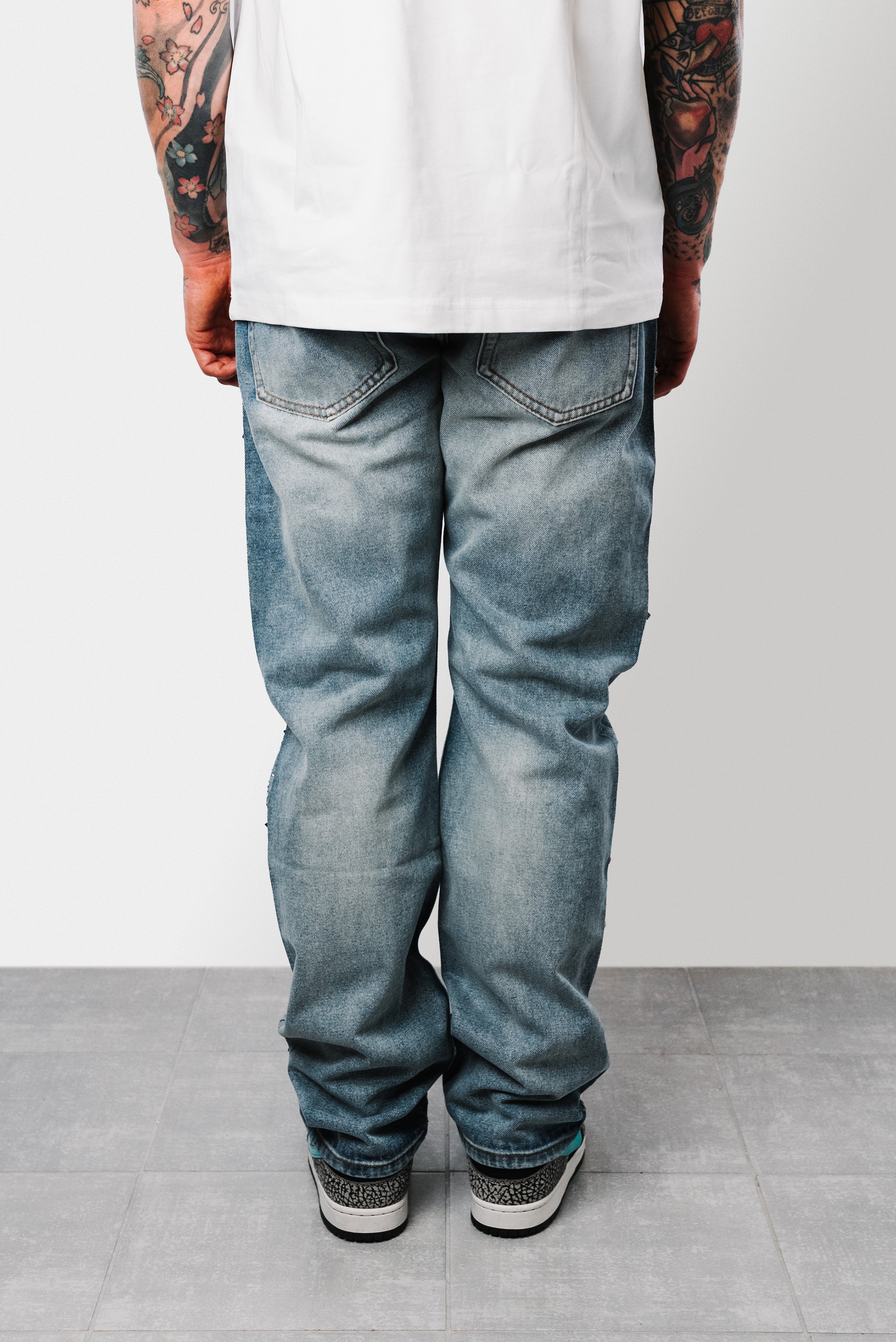 STUD BLUE DENIM - Shoebuya Design