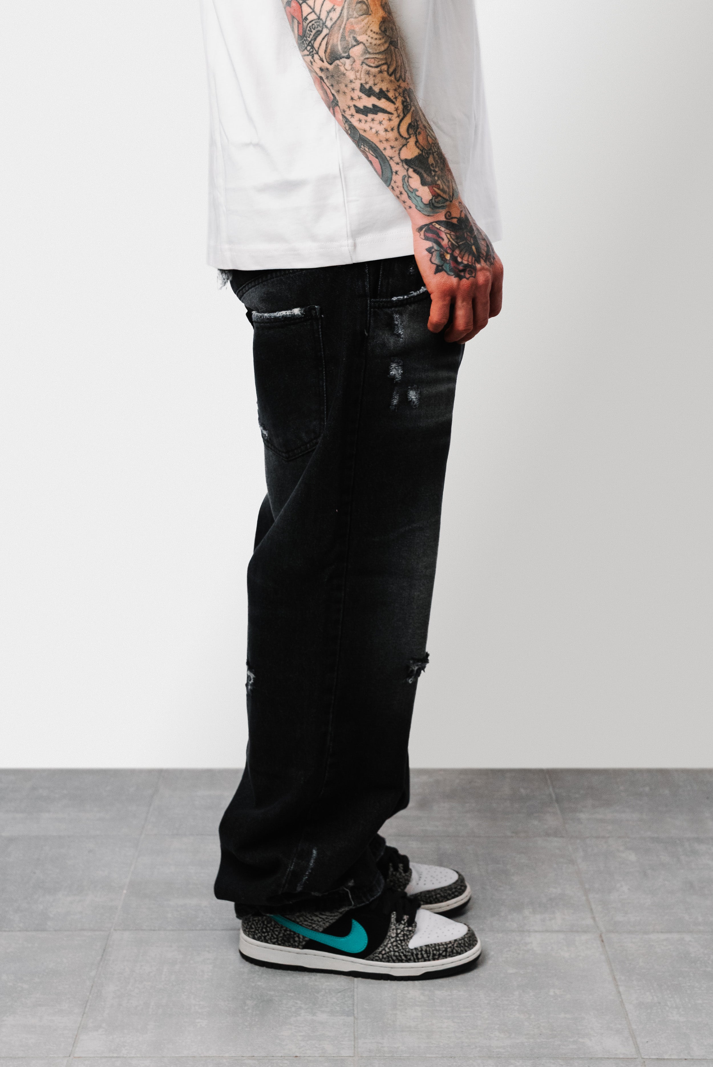 SUPER BAGGY 405 BLACK JEANS