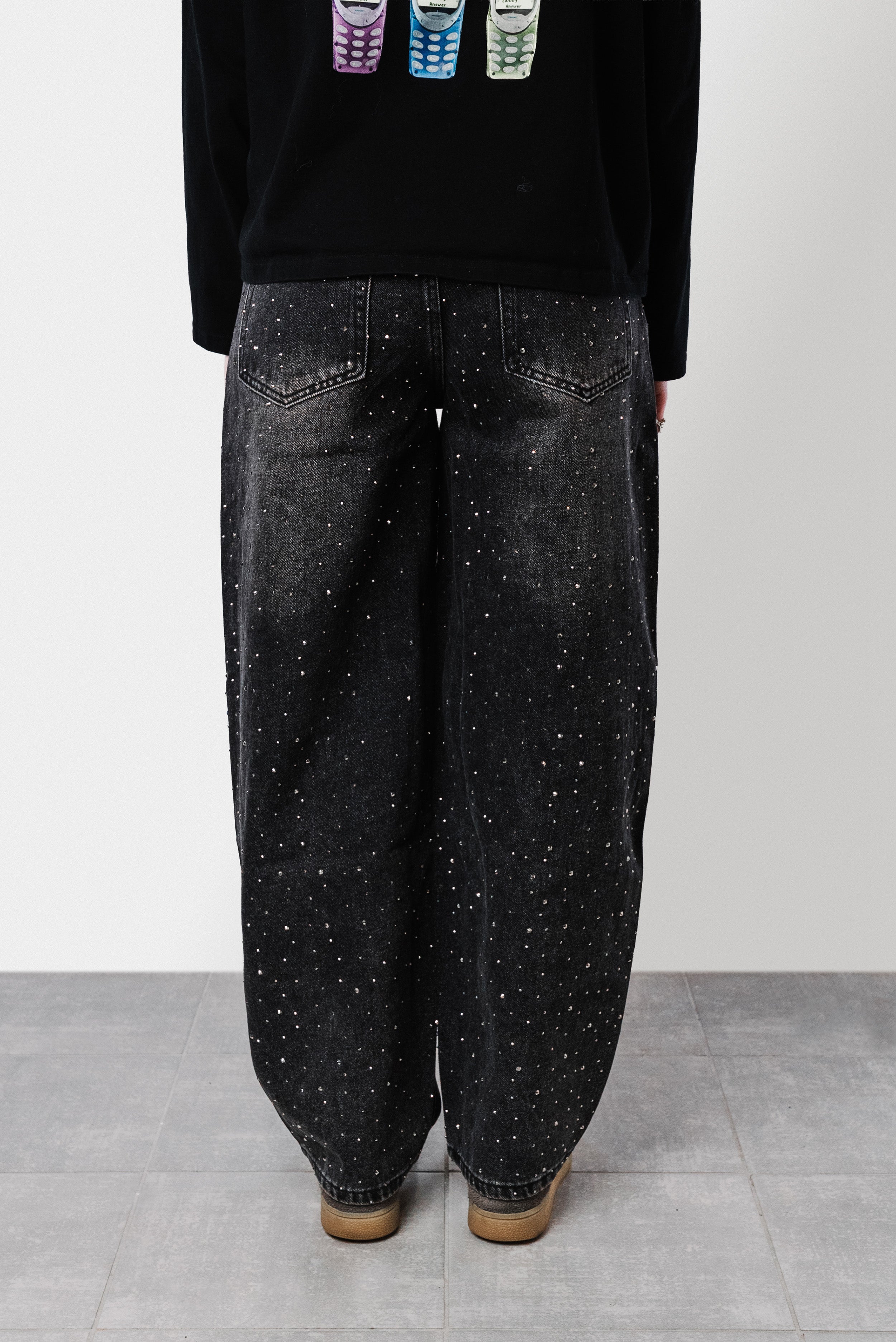 GLITTER SLAVED WOMEN JEANS - Shoebuya Design