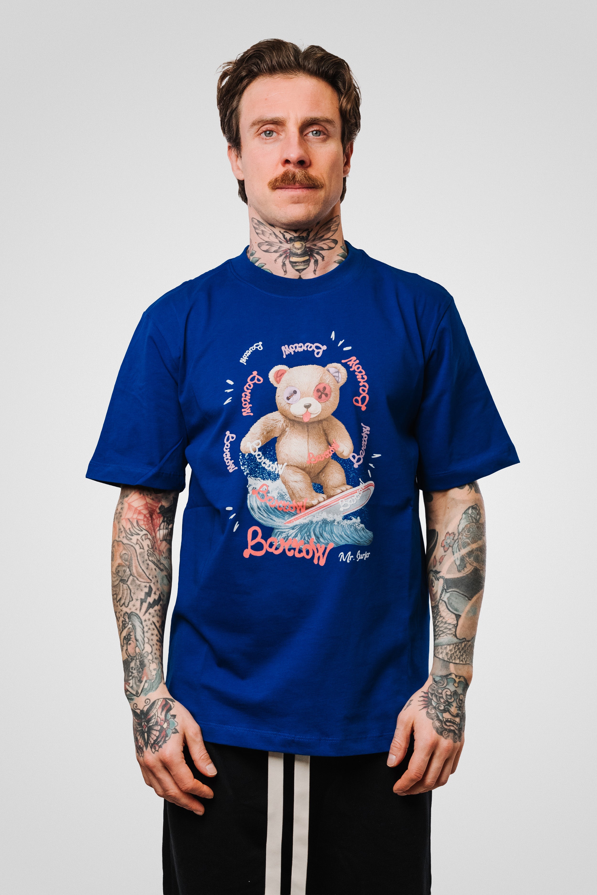 BLUE BEAR JERSEY TEE BLUE UNISEX - Barrow