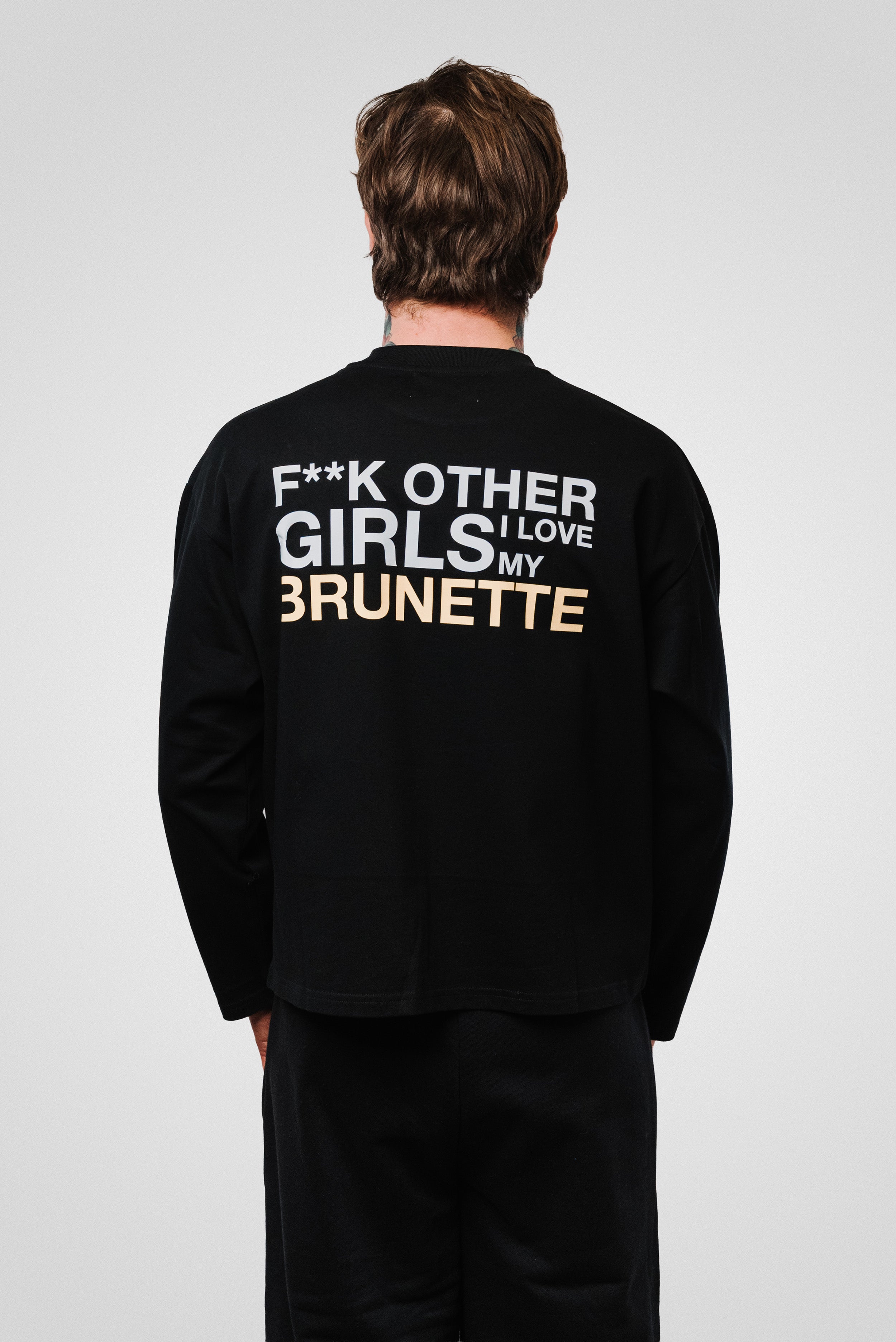 MY BRUNETTE BOXY LONGSLEEVE - TheDoubleE