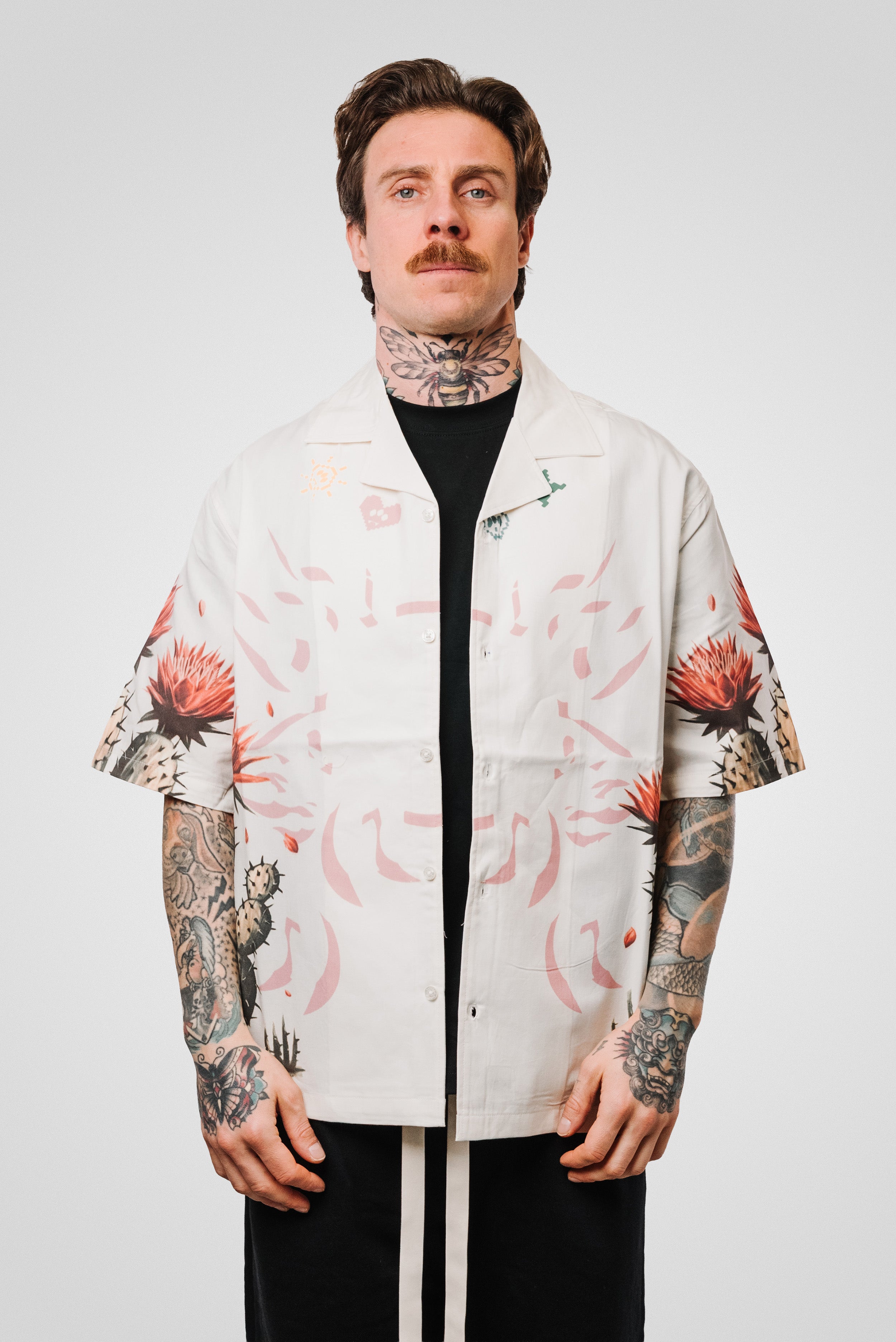 POPELINE SHIRT CREAM UNISEX - Barrow