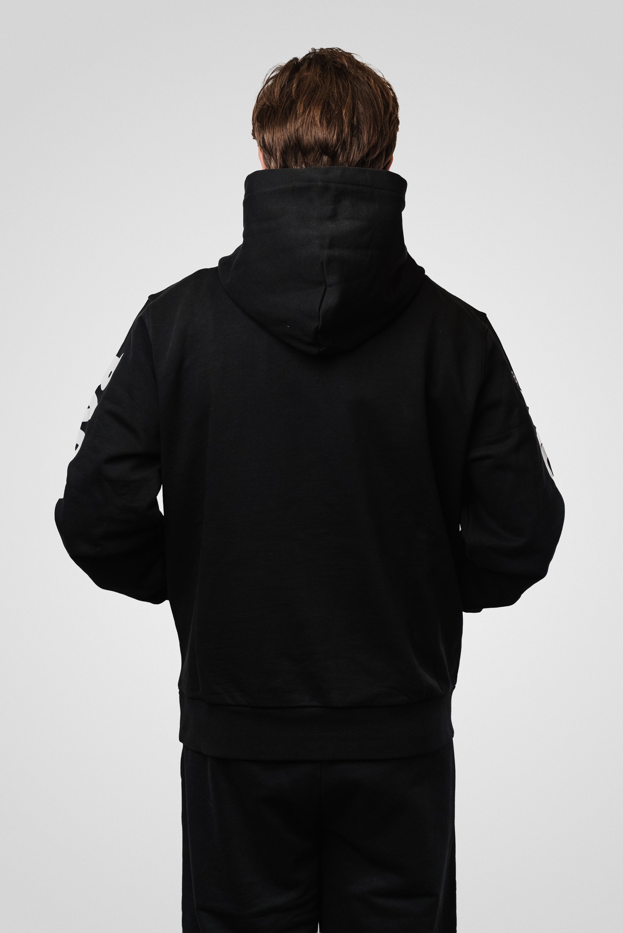 BARROW WRITE HOODIE BLACK UNISEX - Barrow