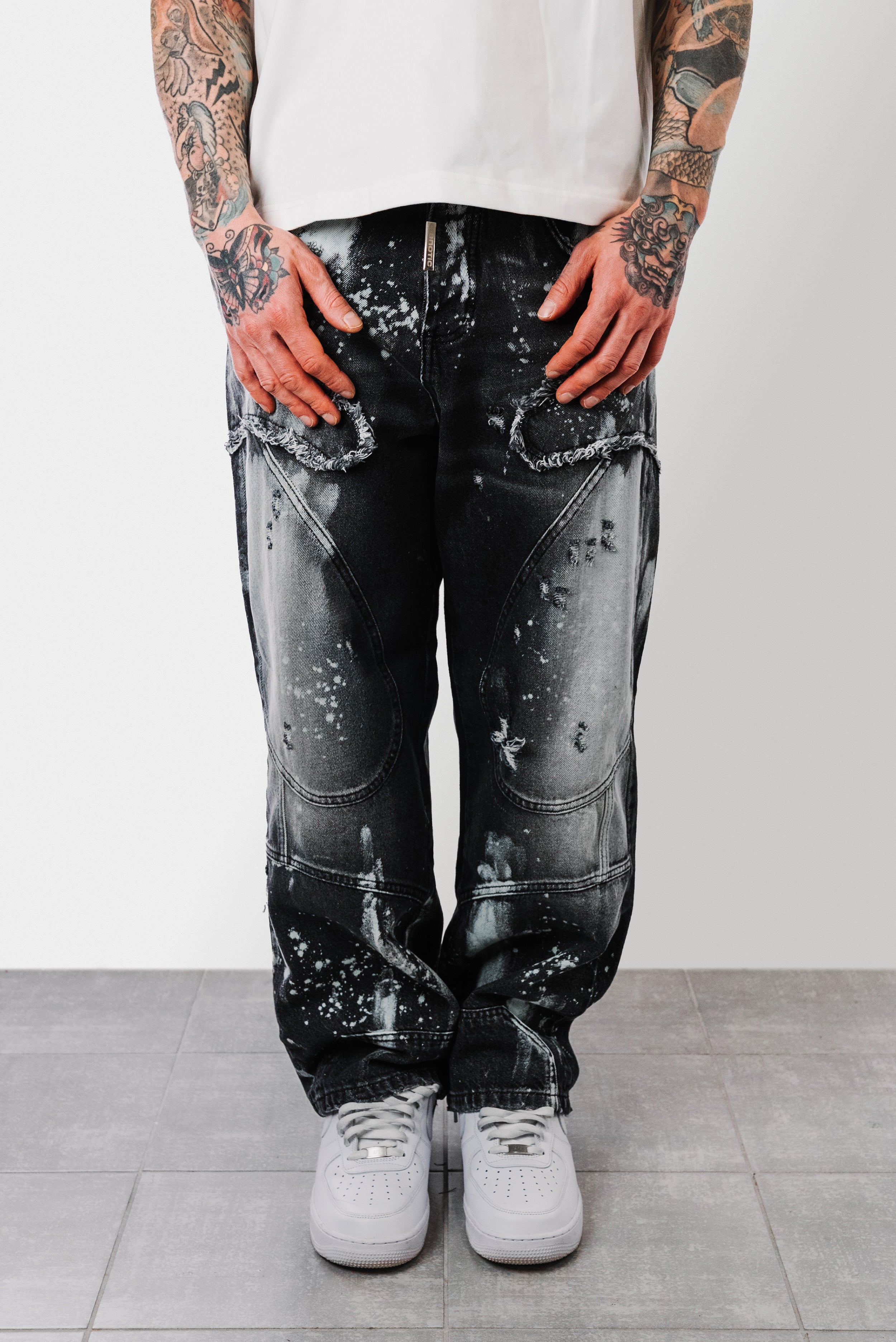 SUPER BAGGY 425 BLACK JEANS