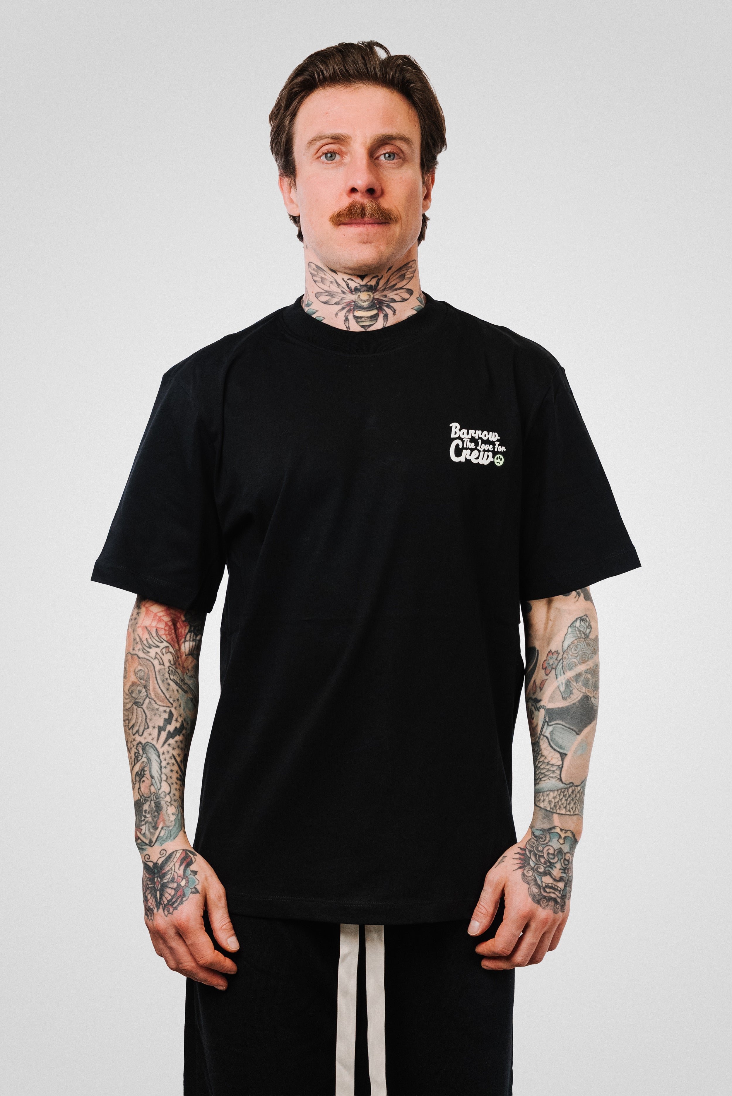 THE LOVE FOR THE CREW JERSEY TEE BLACK UNISEX - Barrow